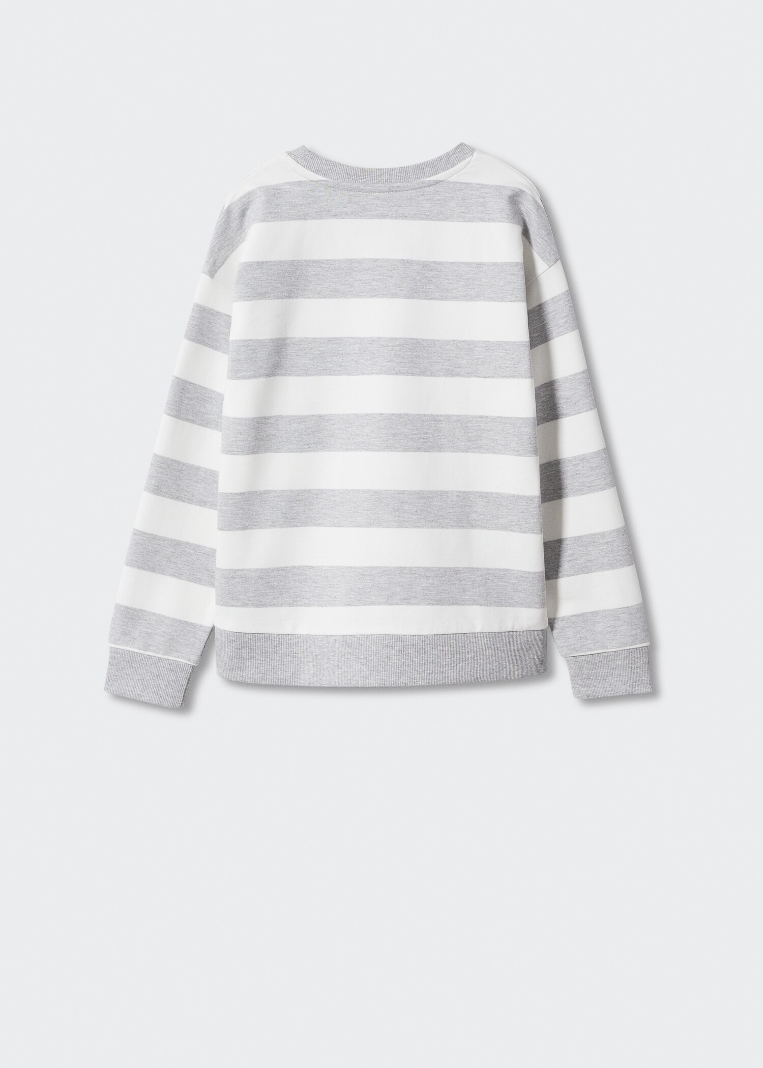 Striped cotton-blend sweatshirt - Reverse of the article