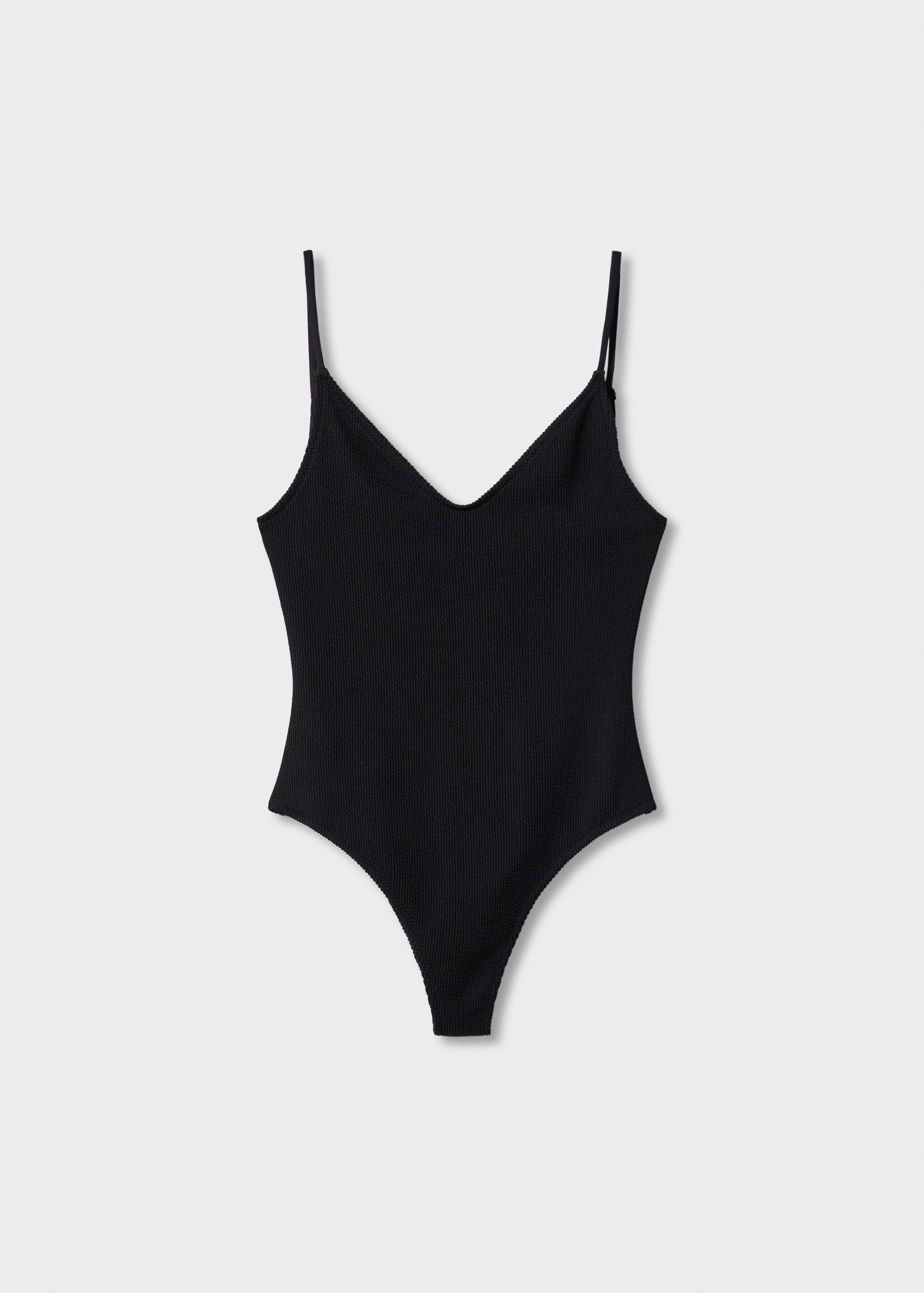 Textured swimsuit with adjustable straps - Article without model