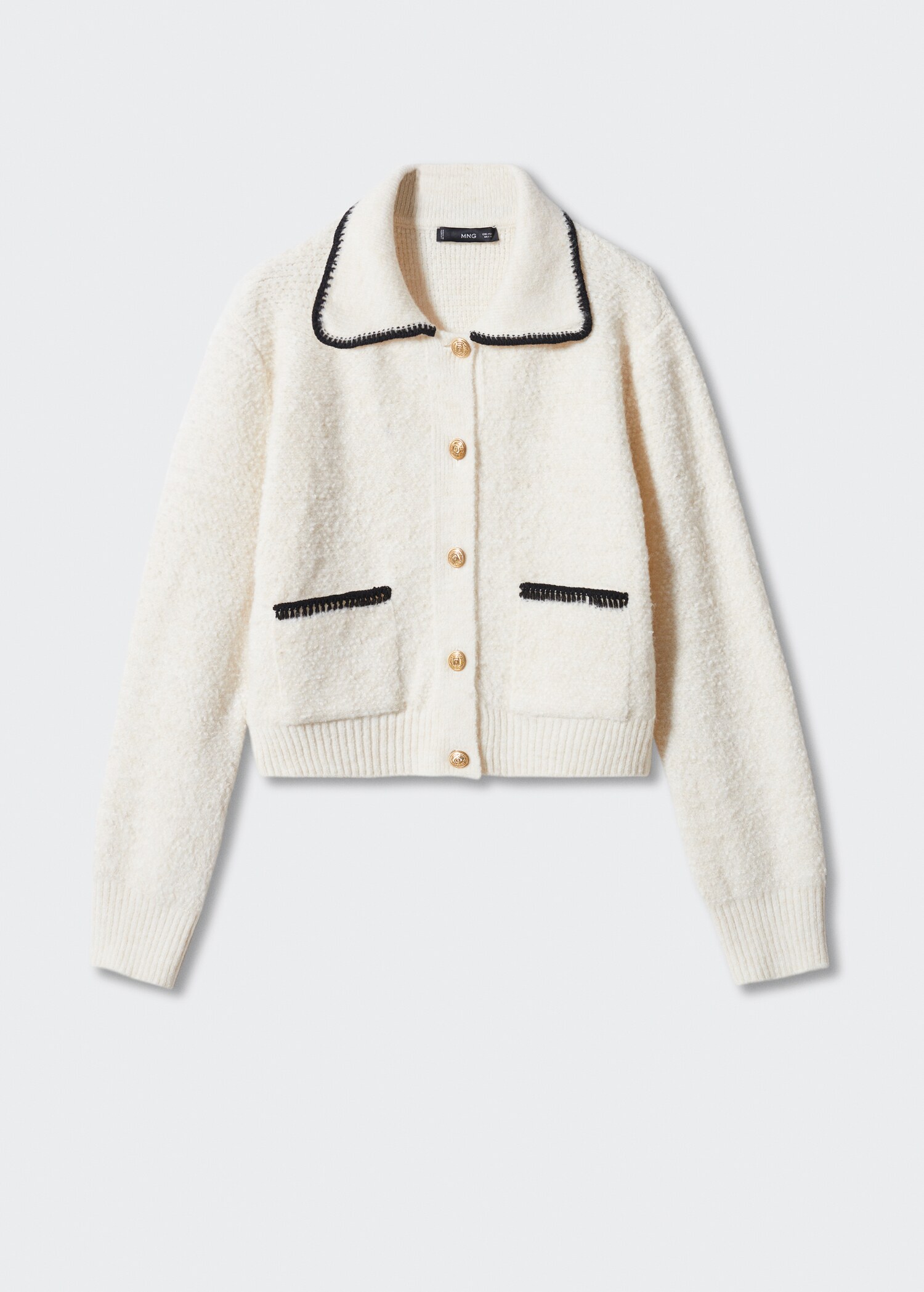 Cardigan liserés contrastants - Article sans modèle