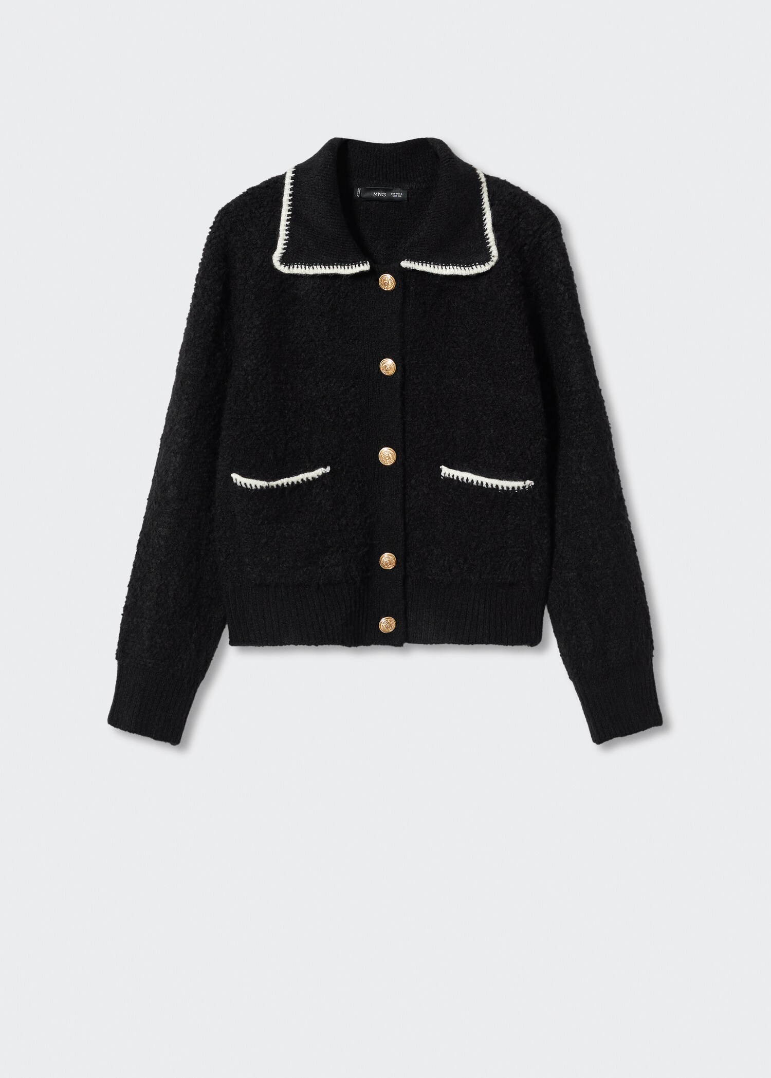 Cardigan liserés contrastants - Article sans modèle
