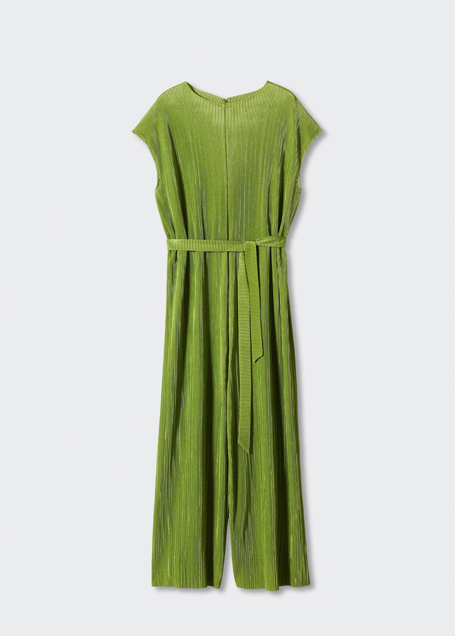 Satinierter Jumpsuit mit Plisséefalten - Artikel ohne Model