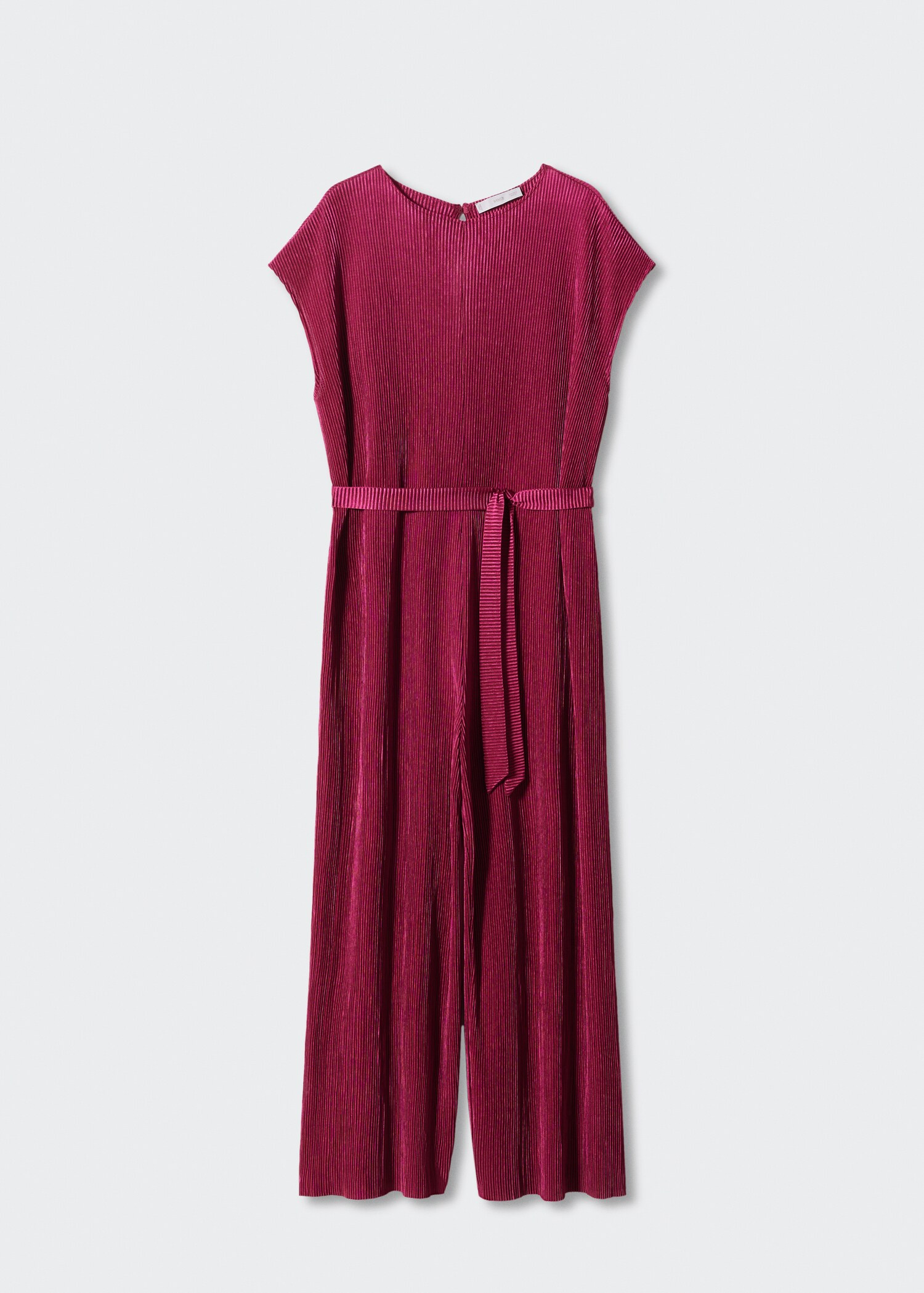 Satinierter Jumpsuit mit Plisséefalten - Artikel ohne Model