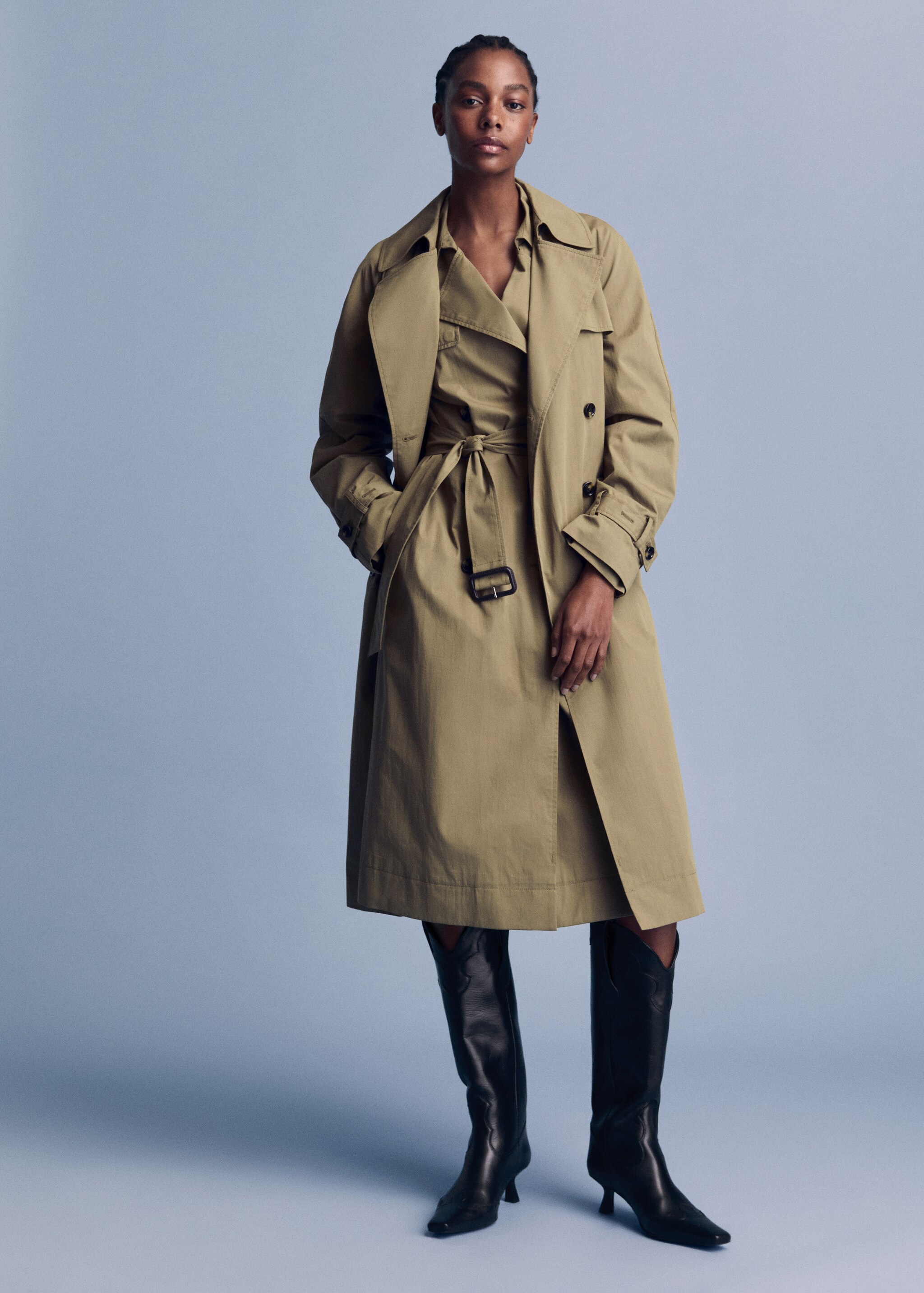 Double-button trench coat - Details of the article 5