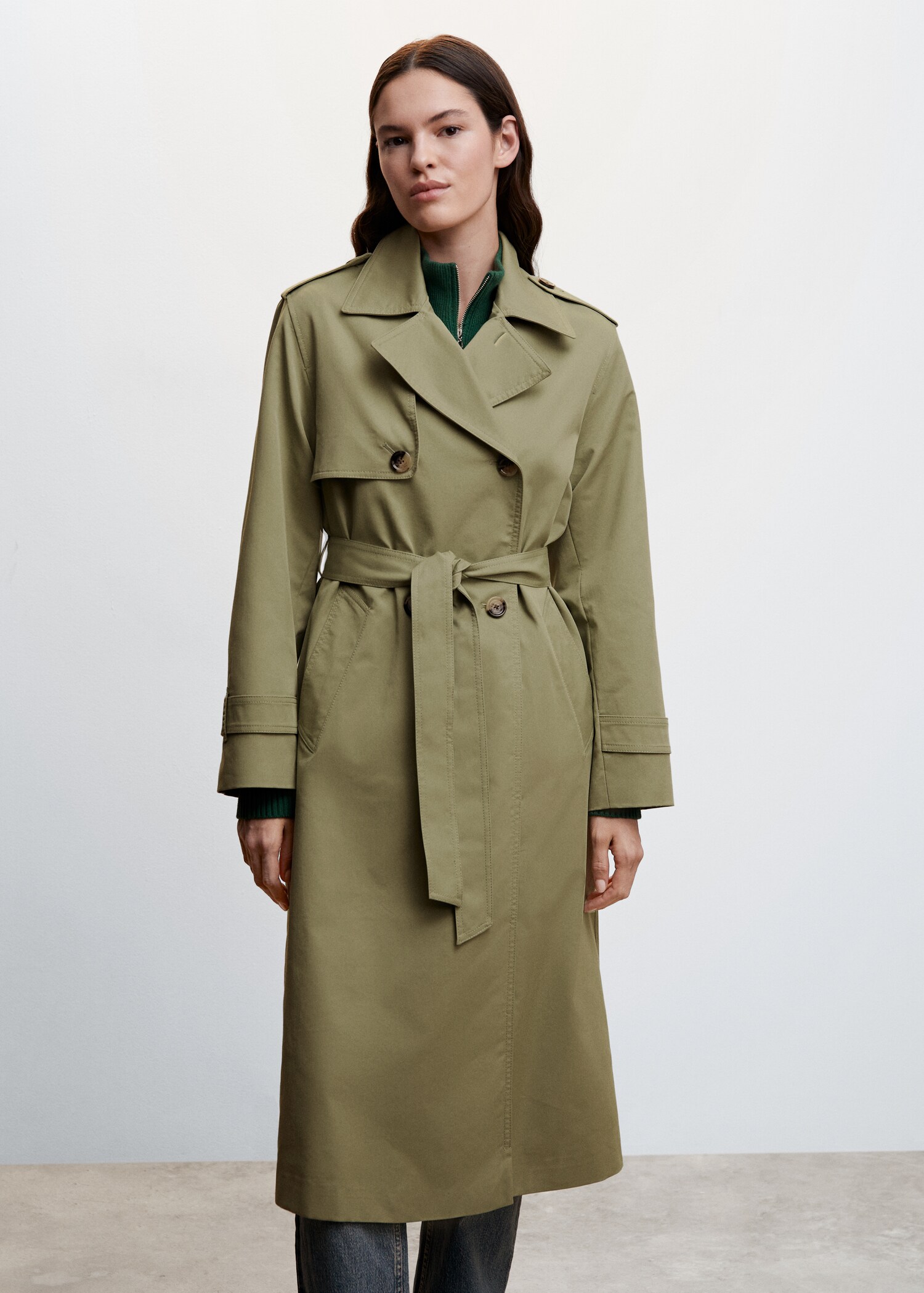 Double-button trench coat - Medium plane