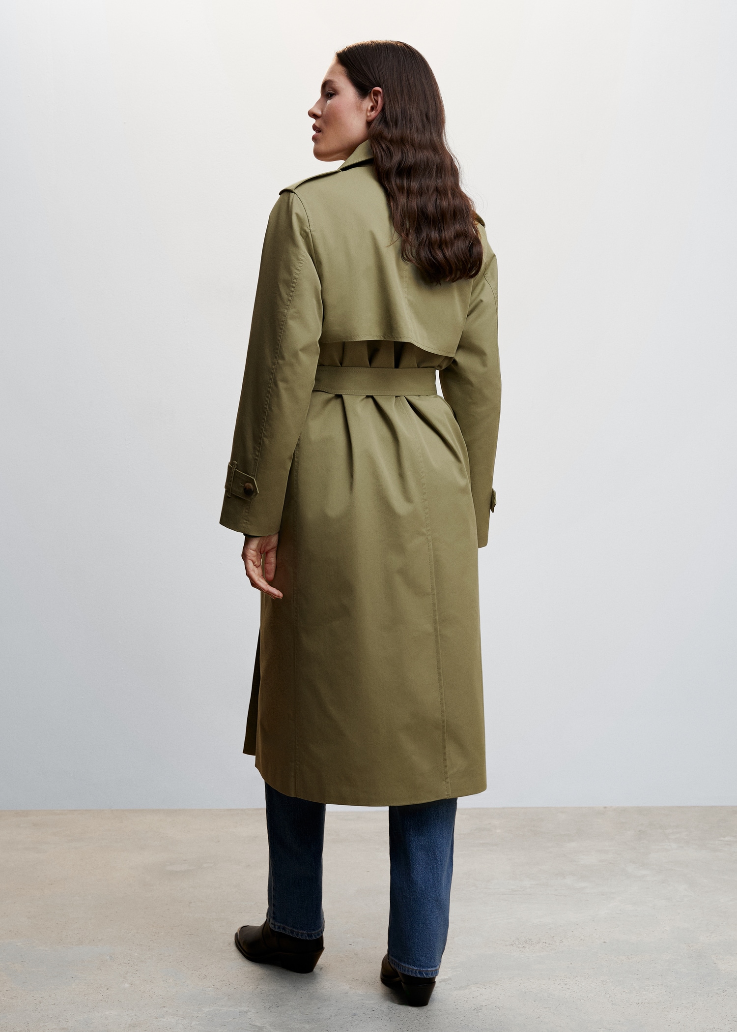 Double-breasted trench coat - Women | MANGO OUTLET USA