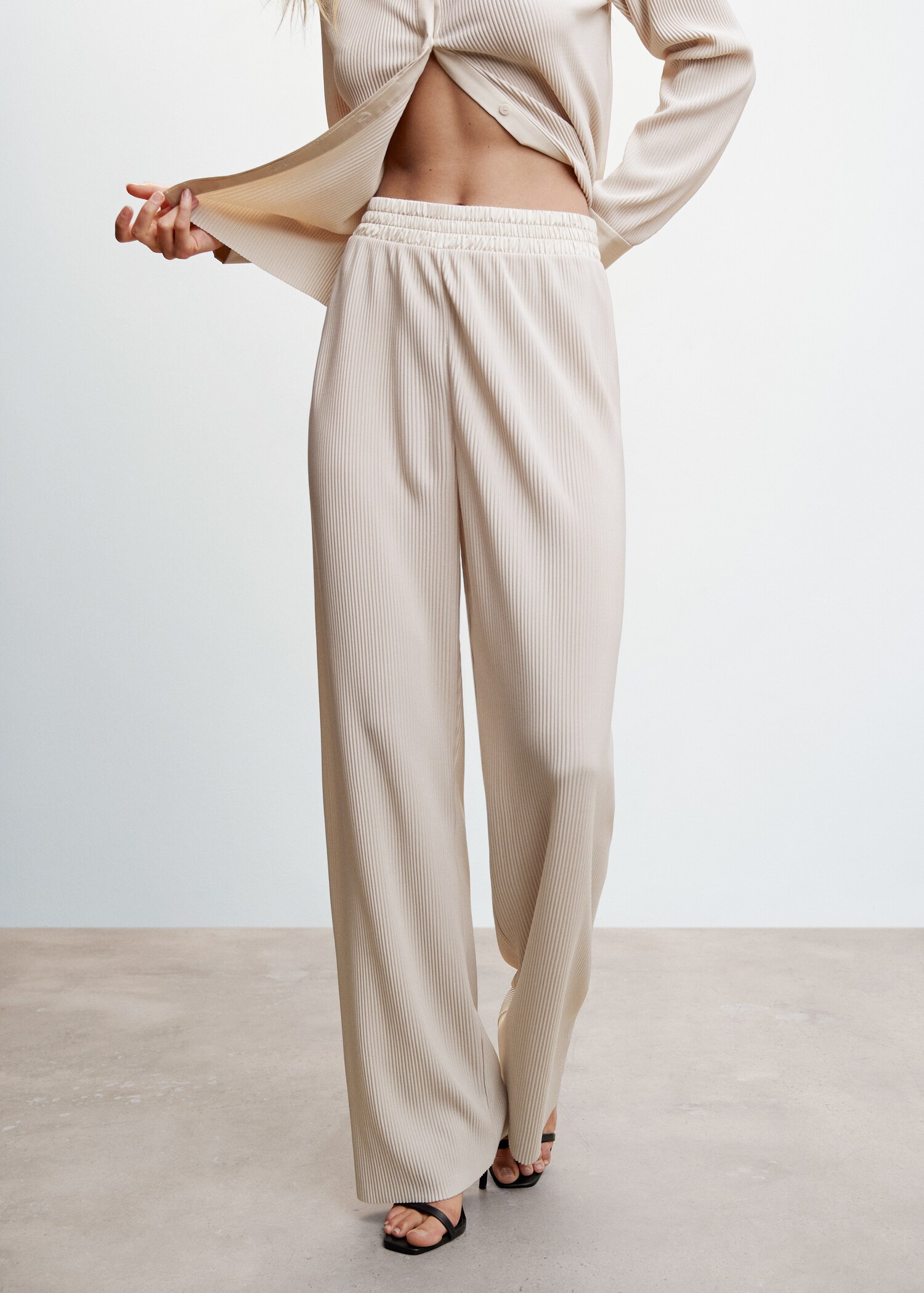 Pantalon fluide wideleg  - Plan moyen
