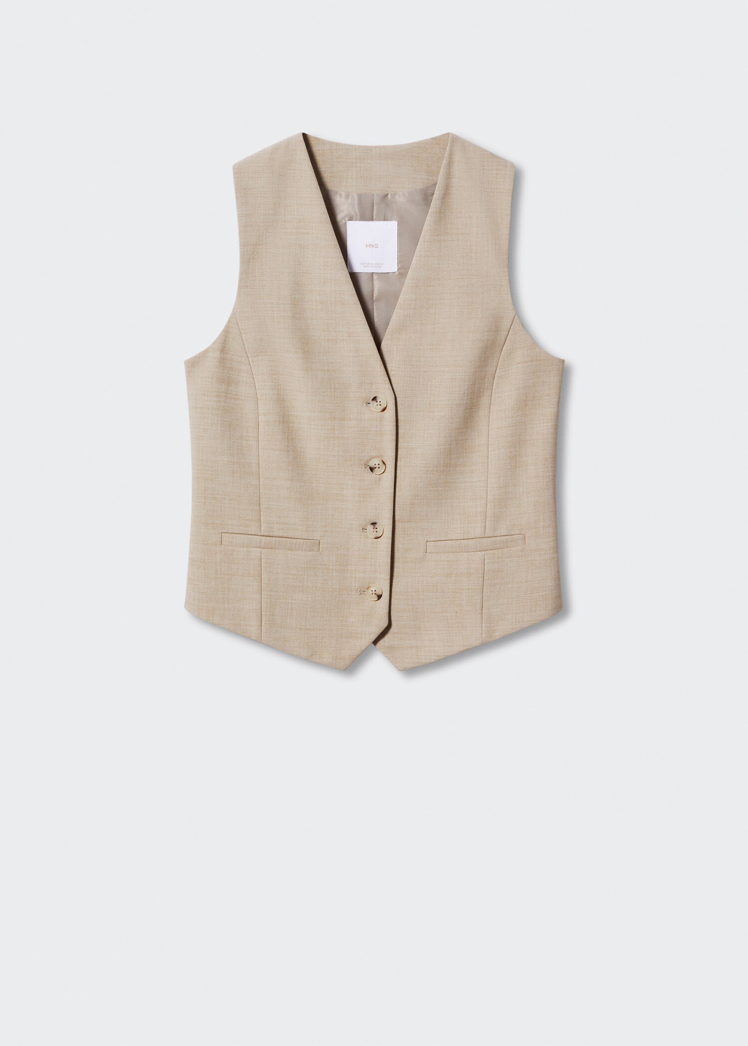 Suit waistcoat with buttons - Article without model