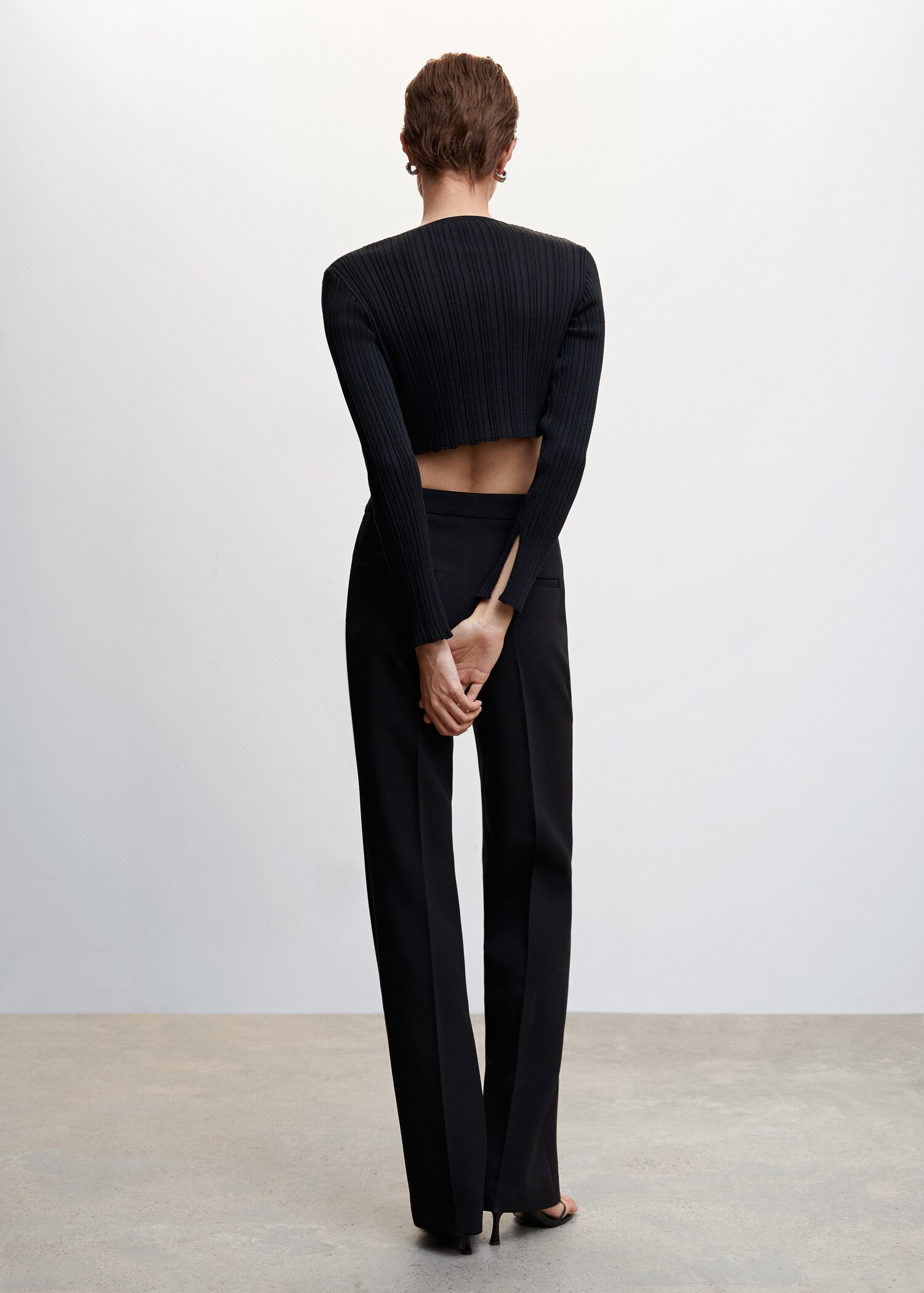 Straight suit pants - Reverse of the article