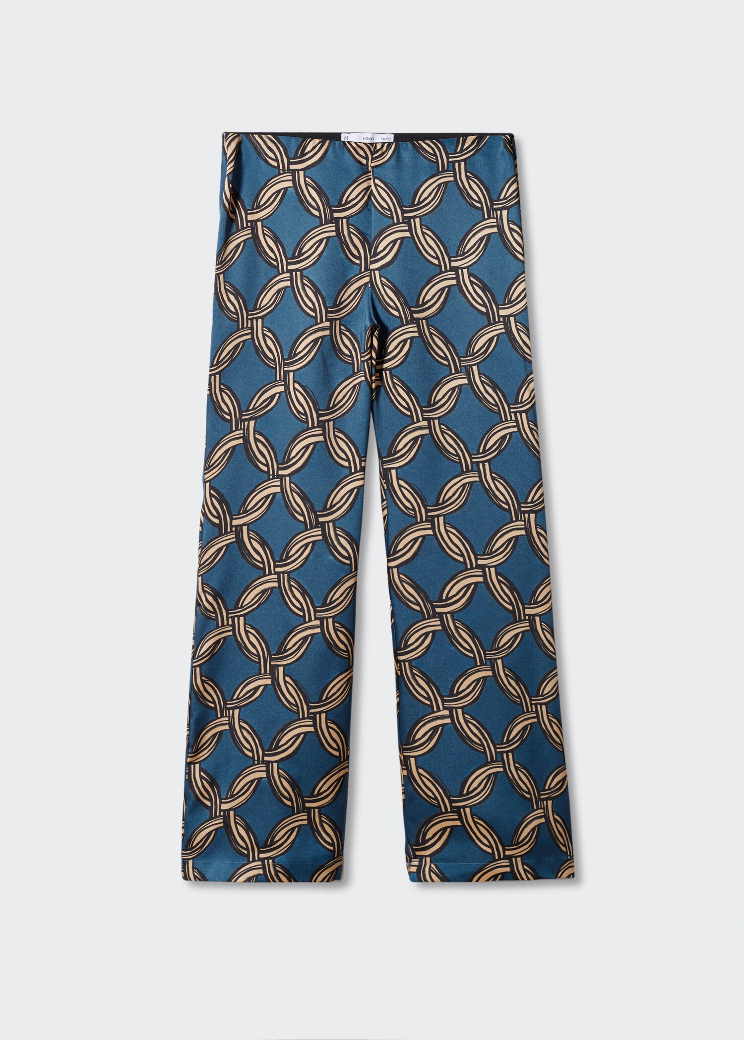 Satin printed pants - Article without model