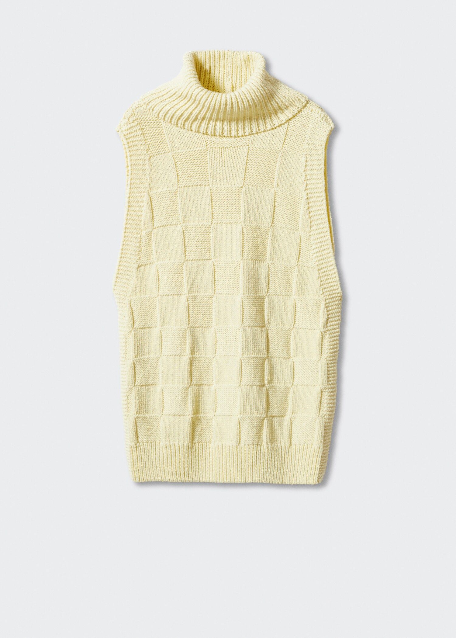 Chaleco punto cuello vuelto - Artículo sin modelo
