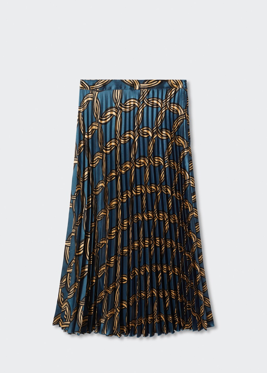 Geometric print pleated skirt - Women | MANGO OUTLET USA