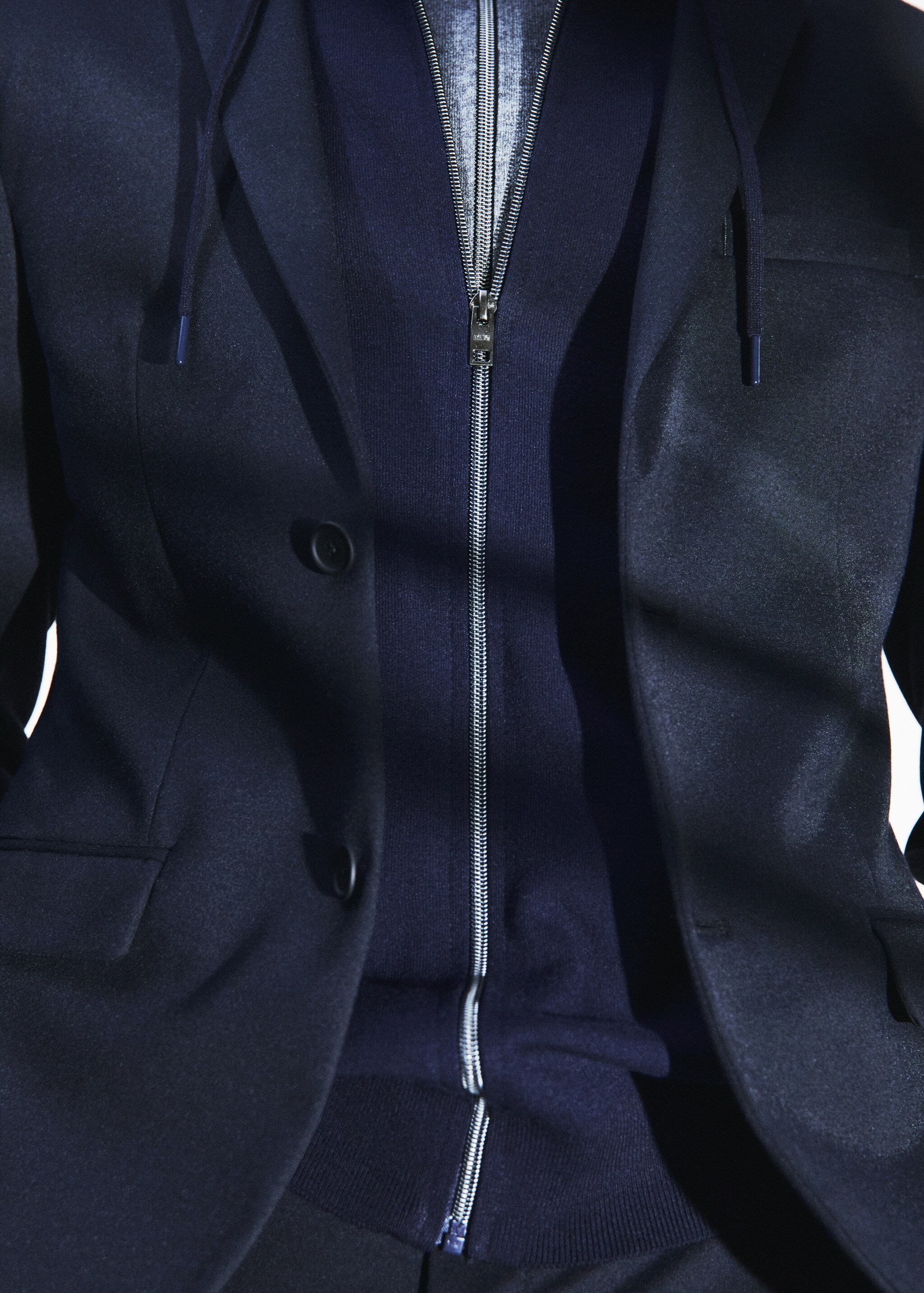 Slim-fit stretch suit jacket - Details of the article 7