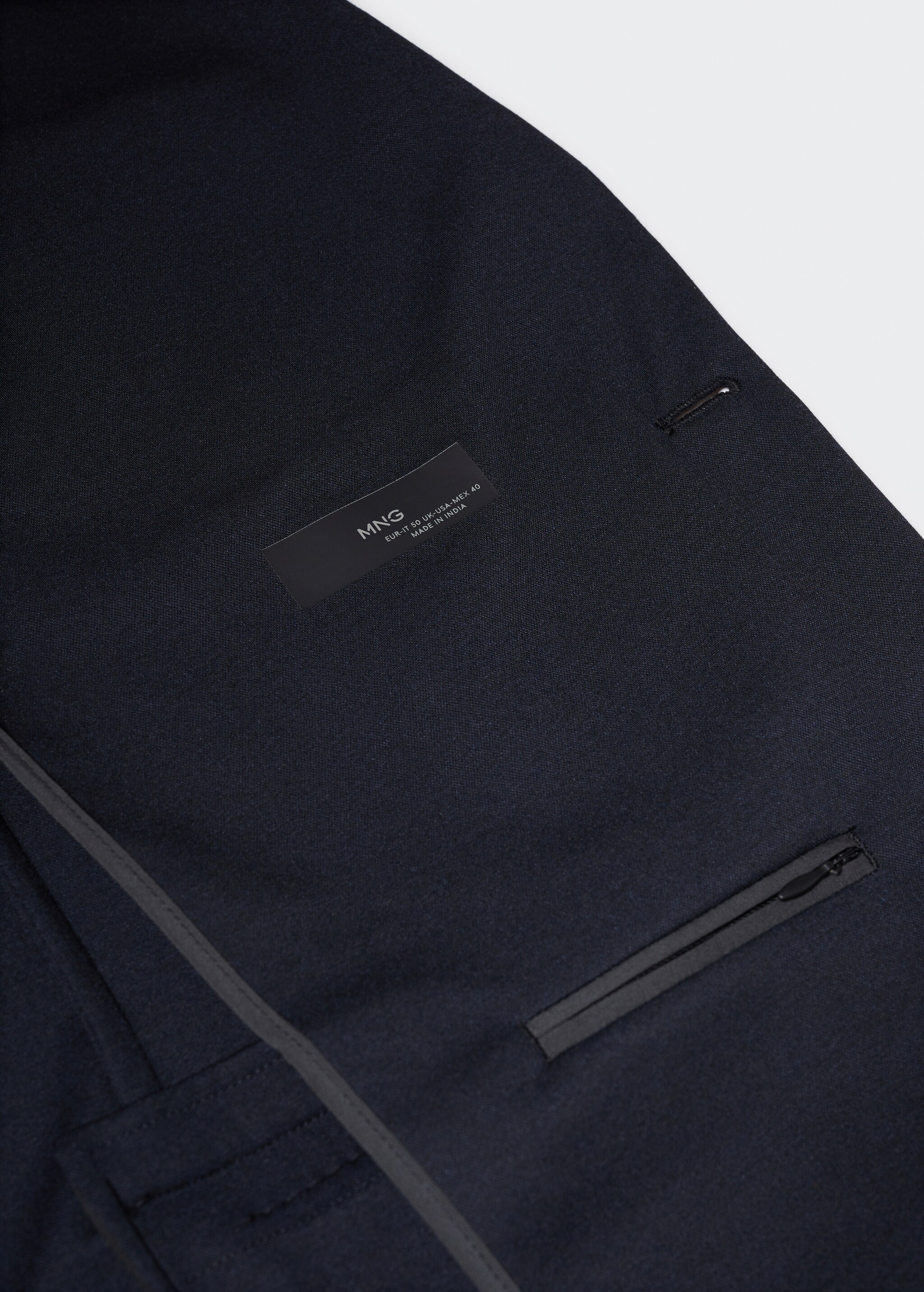 Slim-fit stretch suit jacket - Details of the article 8