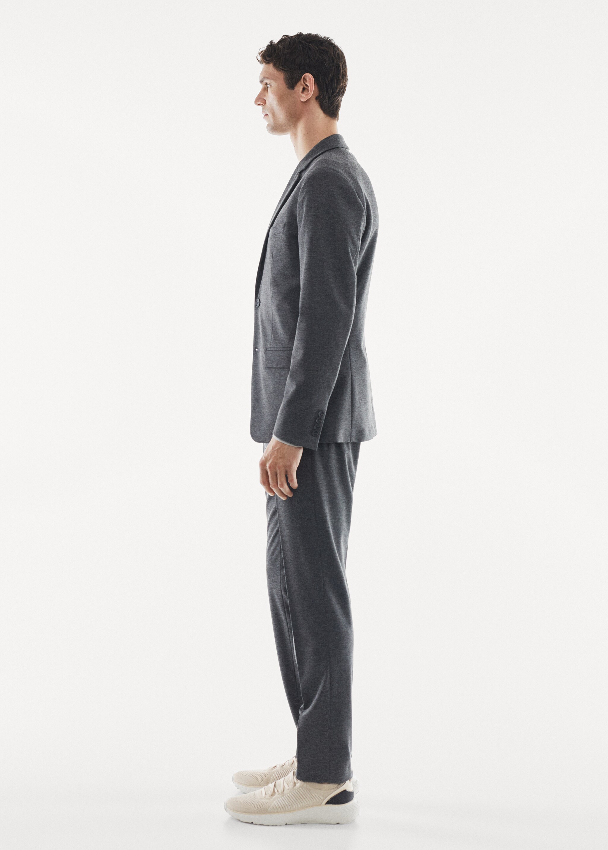 Slim-fit stretch suit jacket - Details of the article 6