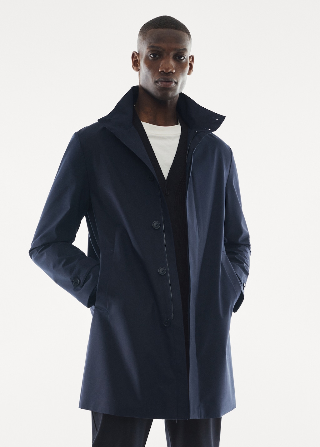 Water Repellent Trench Coat With Zip-Out Lining