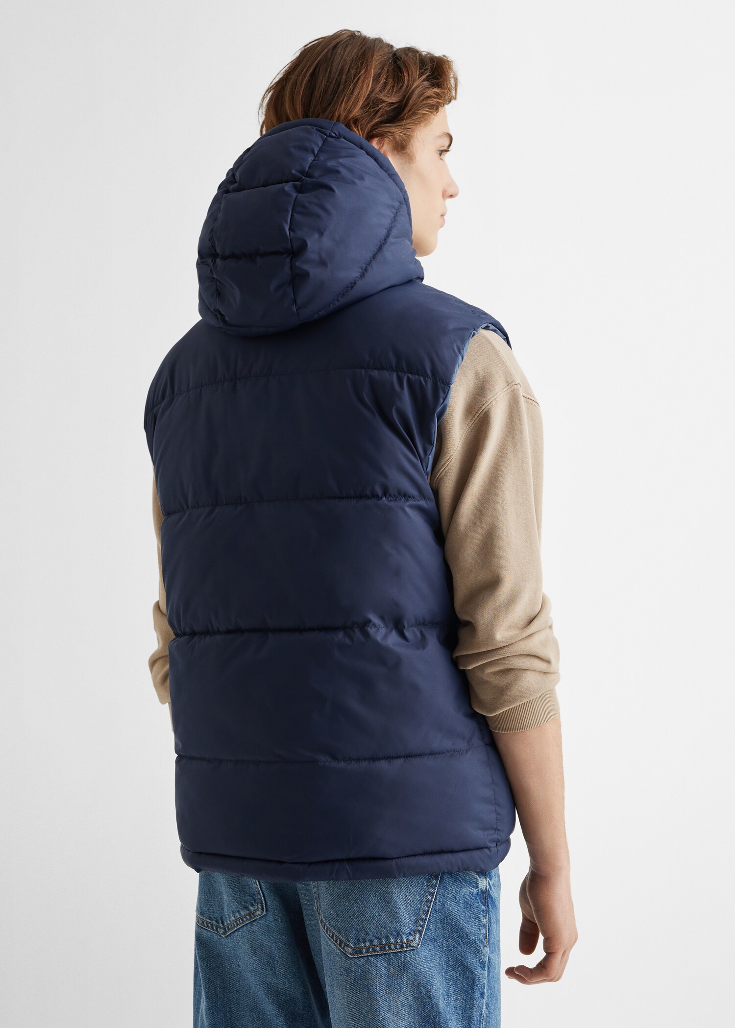 Quilted gilet - Reverse of the article