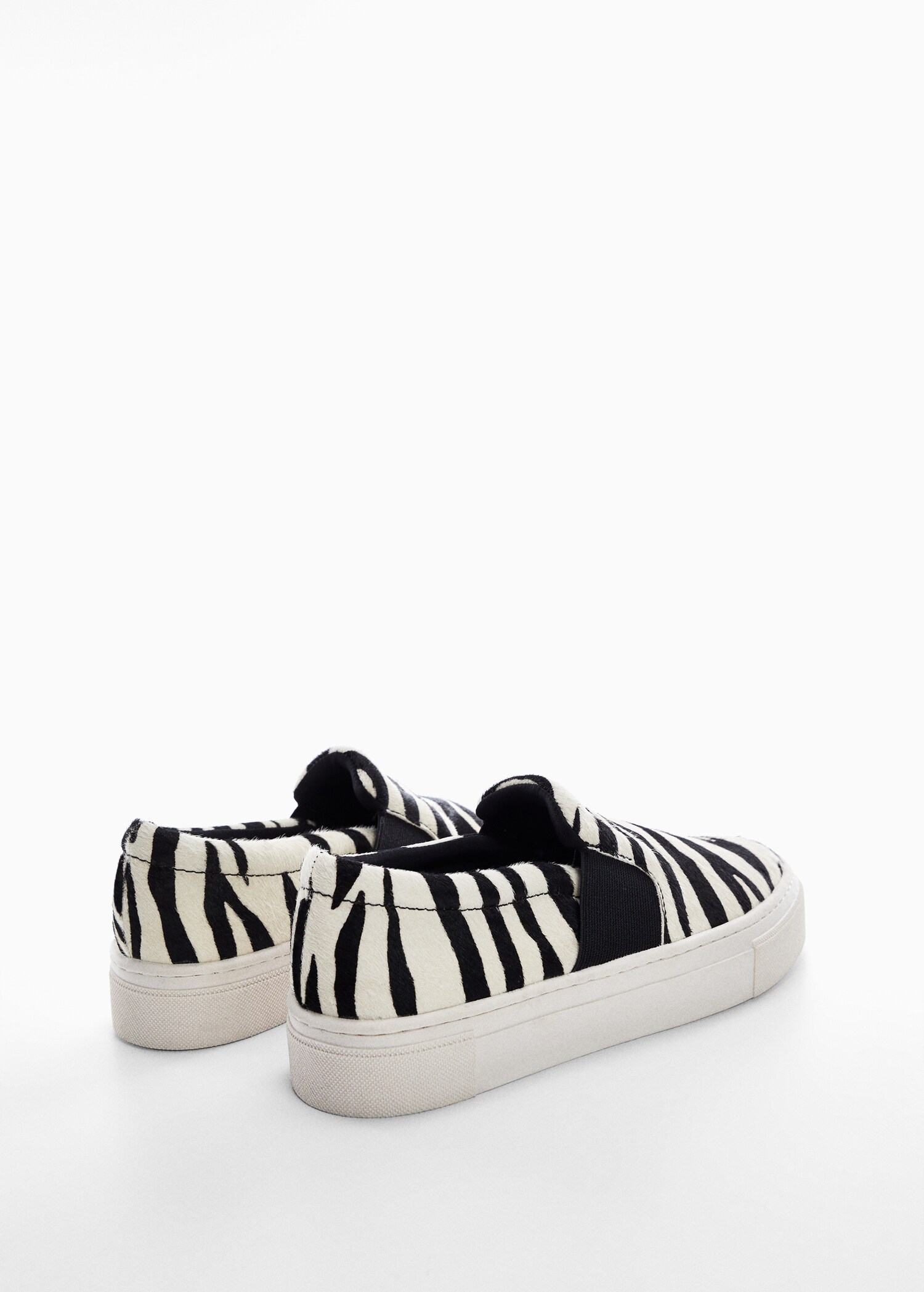 Leder-Sneakers mit Kunstfell - Detail des Artikels 2