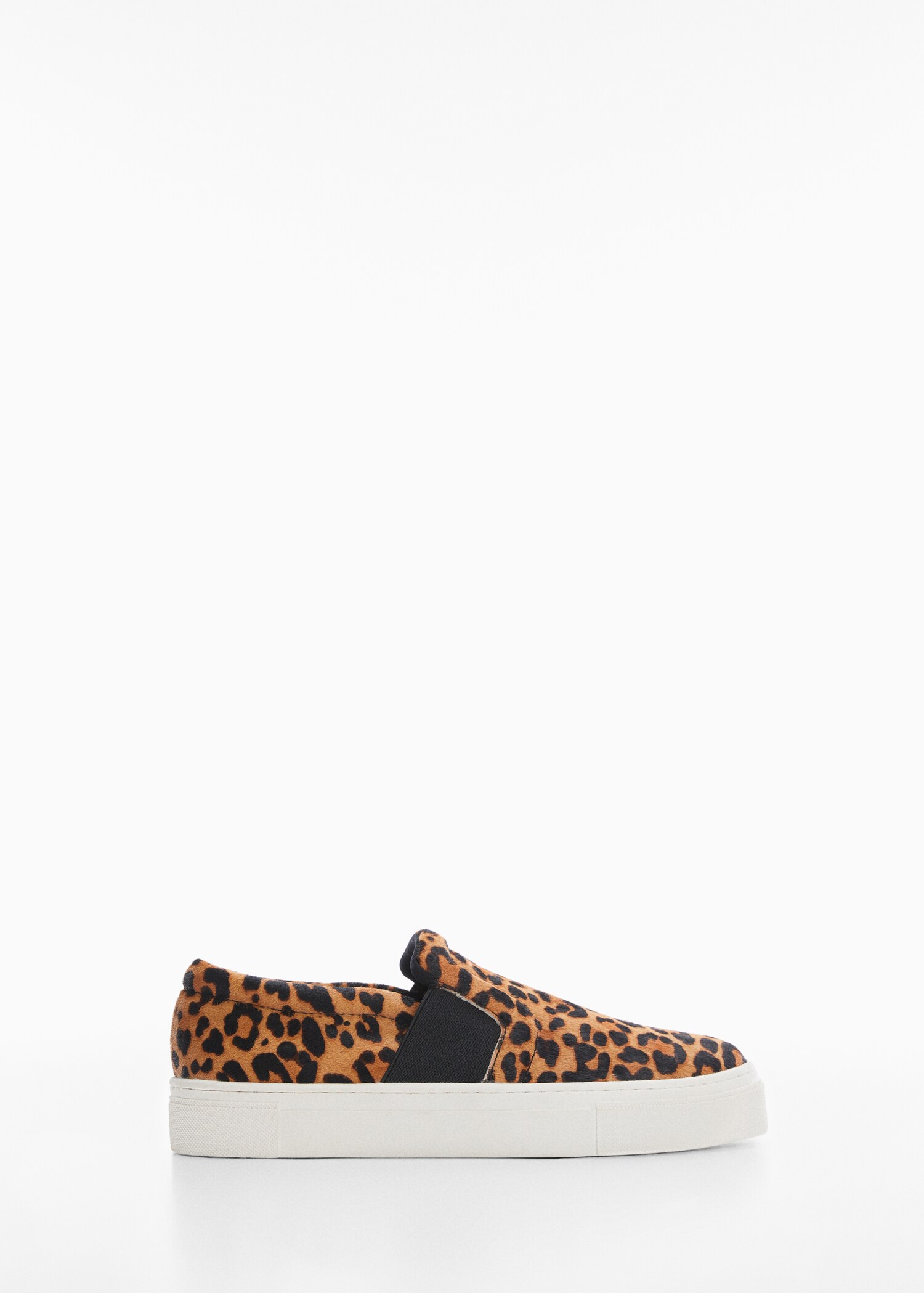 Leder-Sneakers mit Kunstfell - Artikel ohne Model