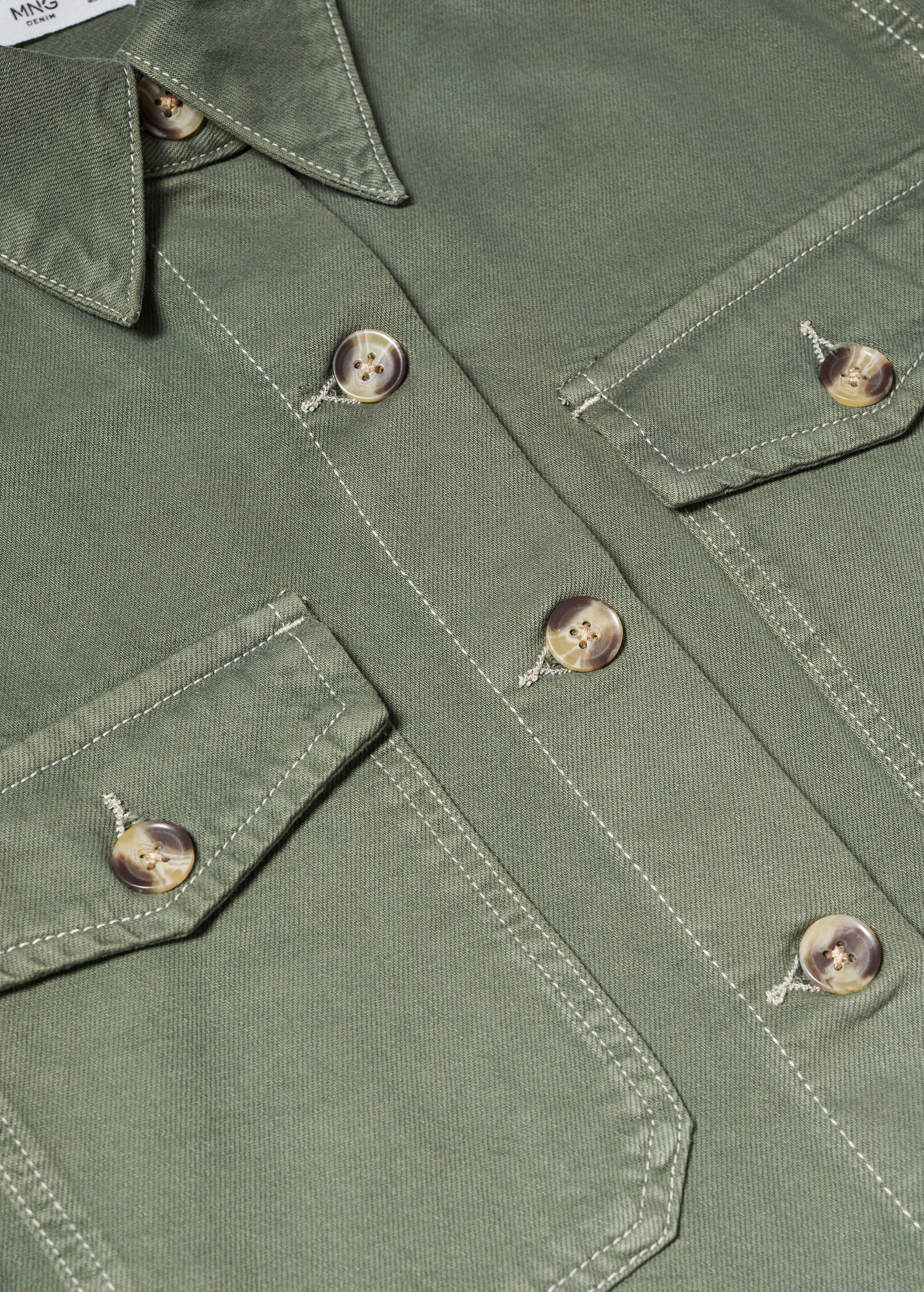 Chest-pocket cotton overshirt - Details of the article 8