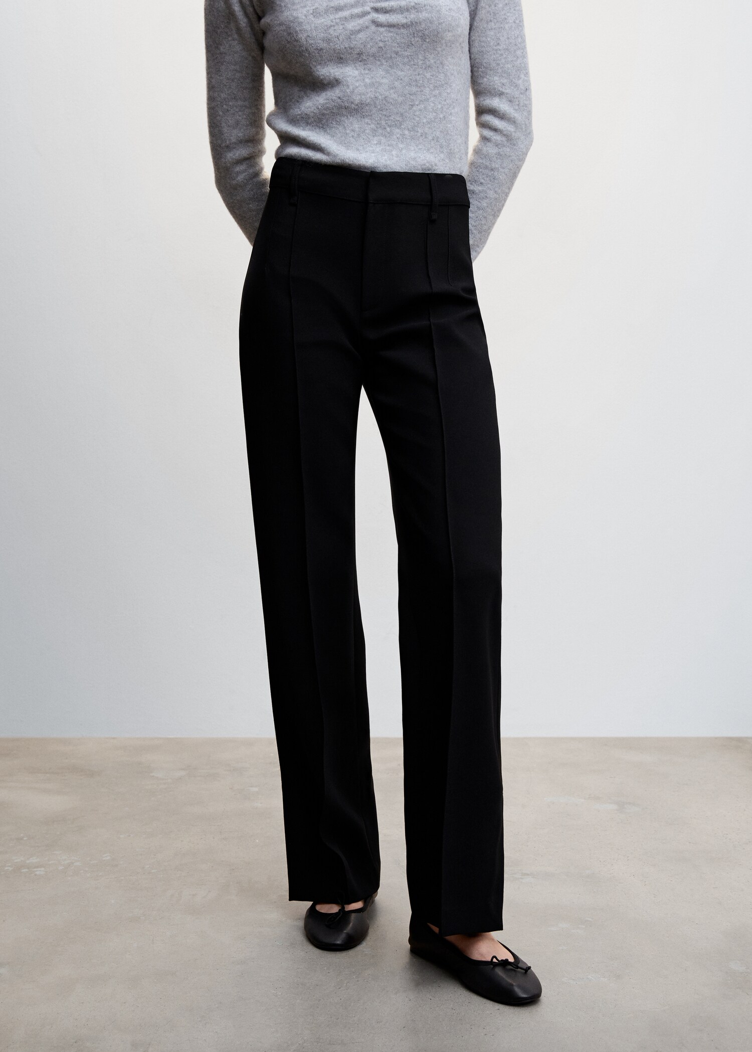 Pantalon droit ouvertures - Plan moyen