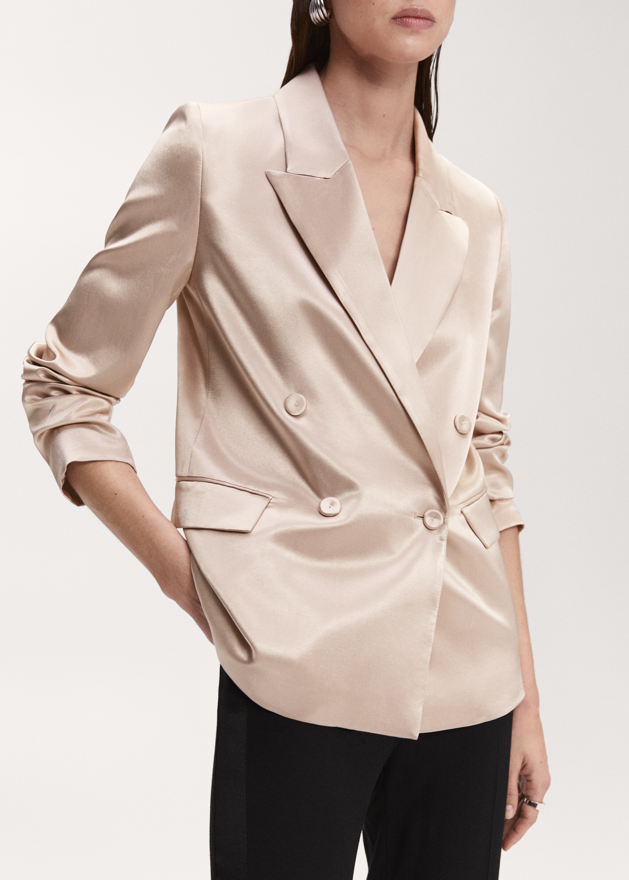Satin-finish suit jacket - Details of the article 6