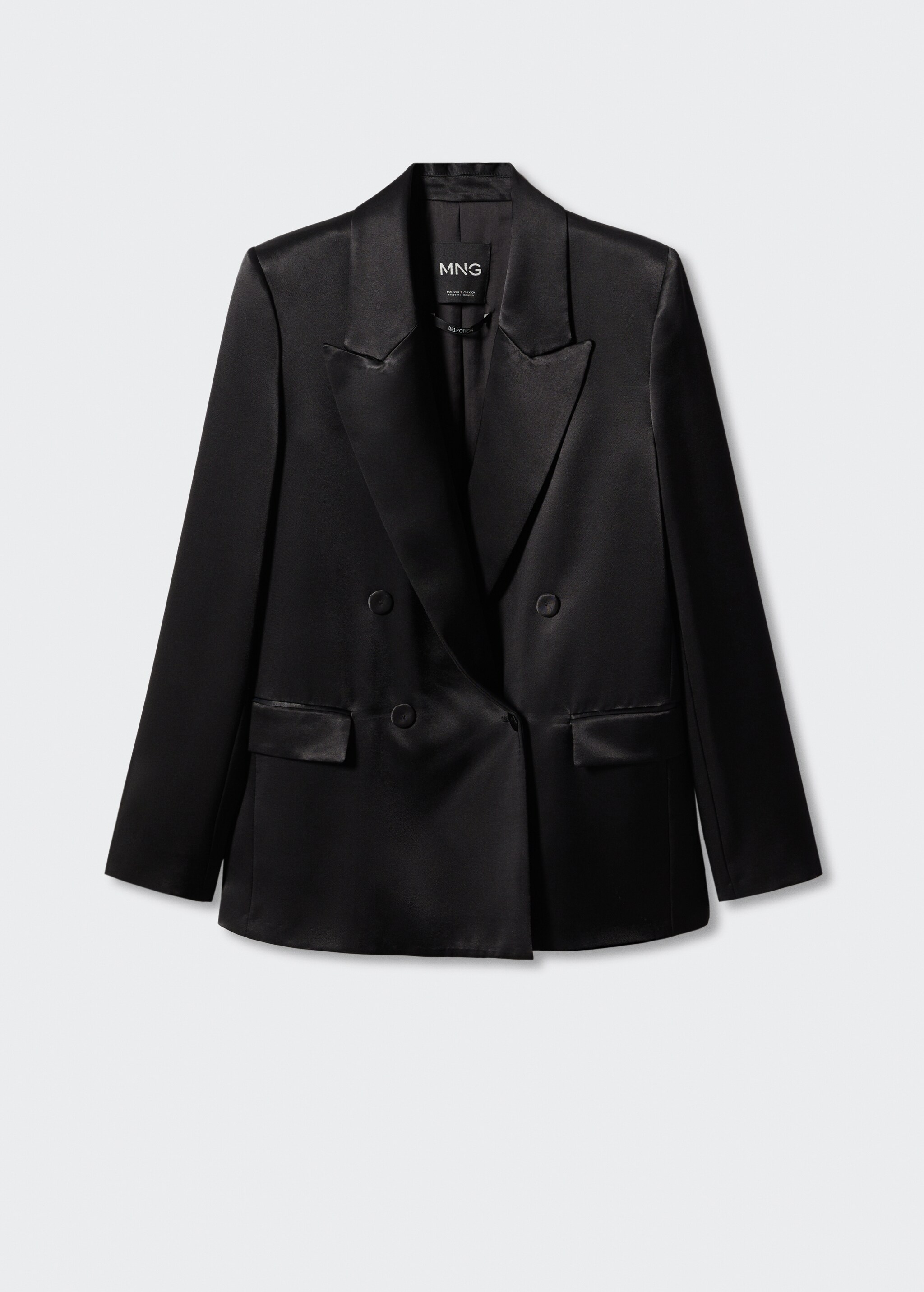 Satin-finish suit jacket - Article without model