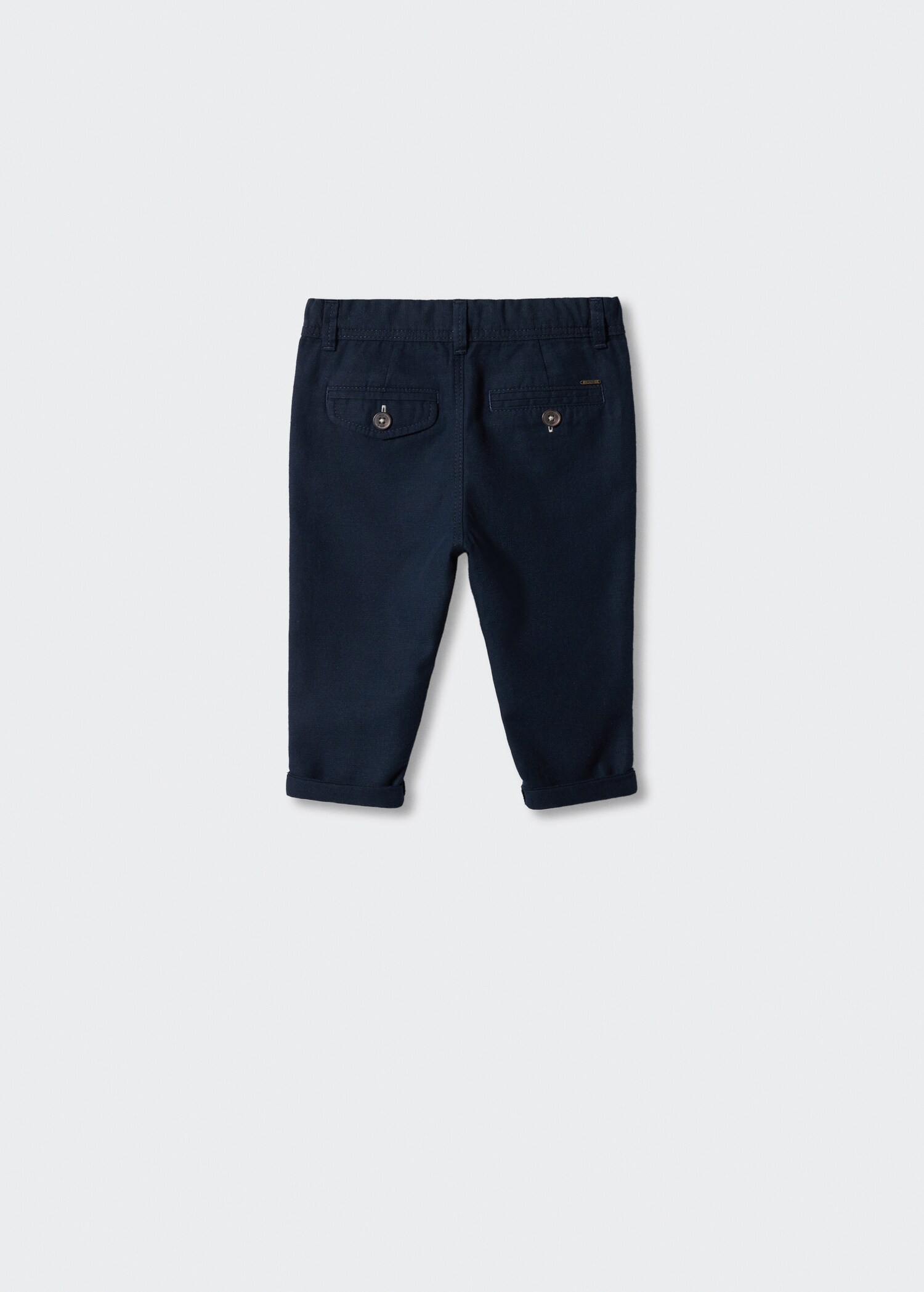 Chino-Hose aus Leinen - Rückseite des Artikels