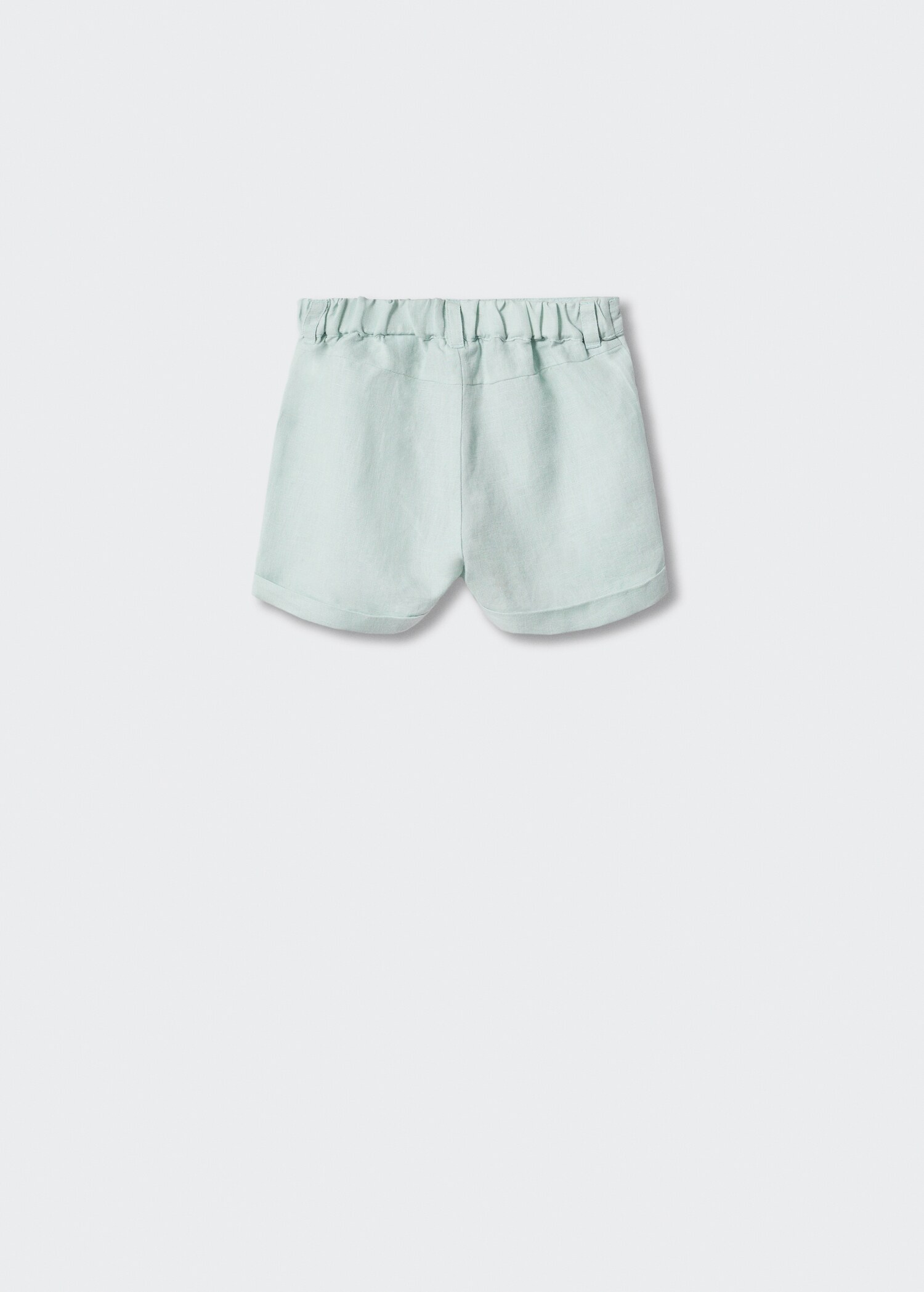 Linen-cotton blend Bermuda short - Reverse of the article