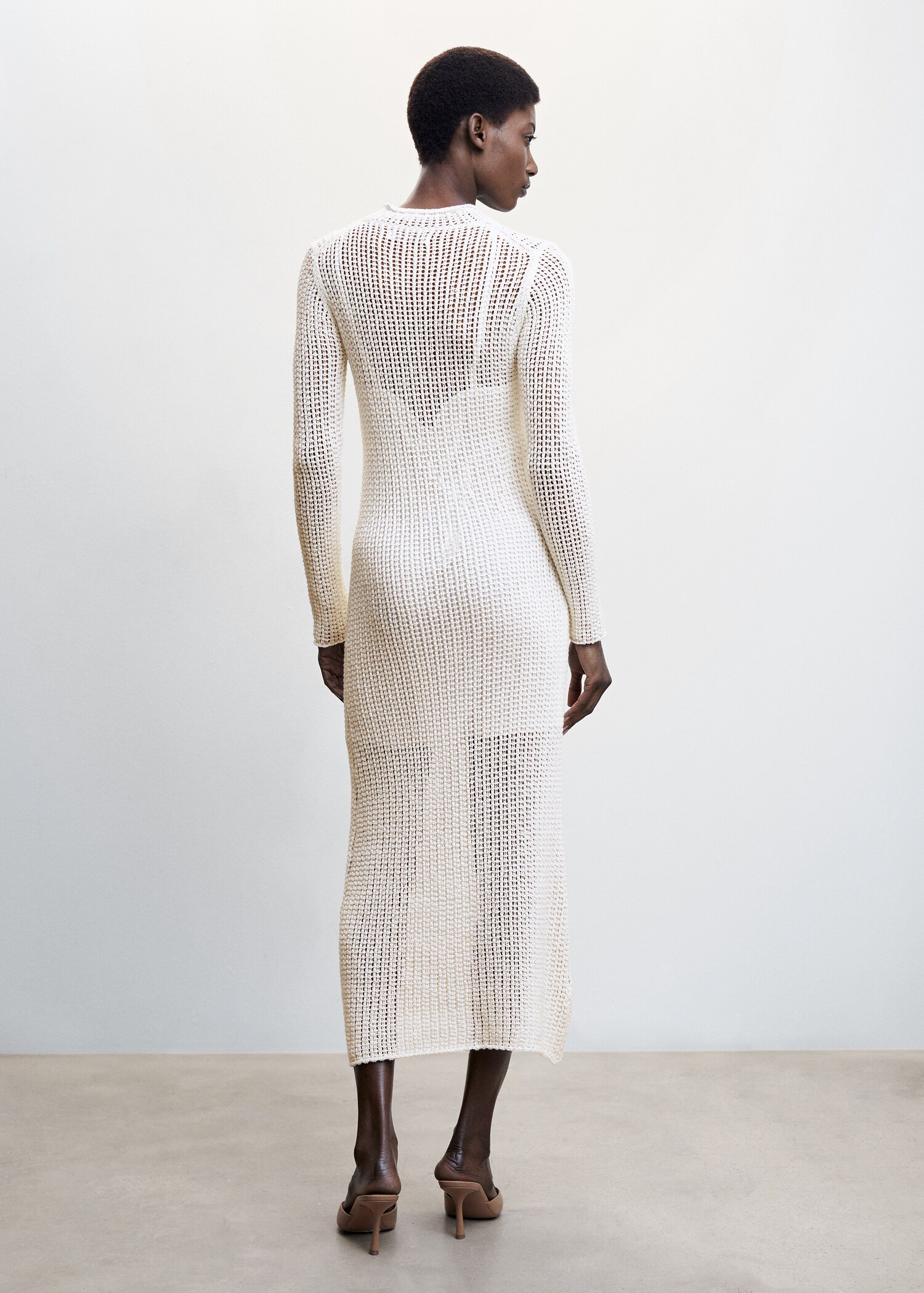 Vestido punto calado - Reverso del artículo