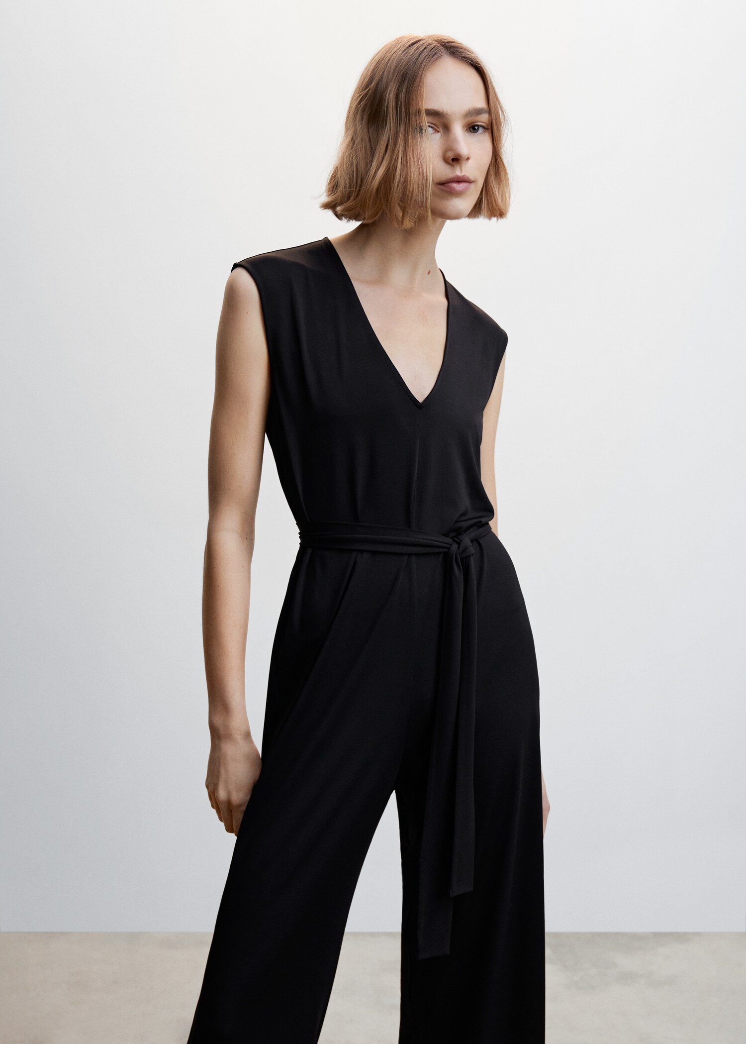 Bow long jumpsuit - Medium plane