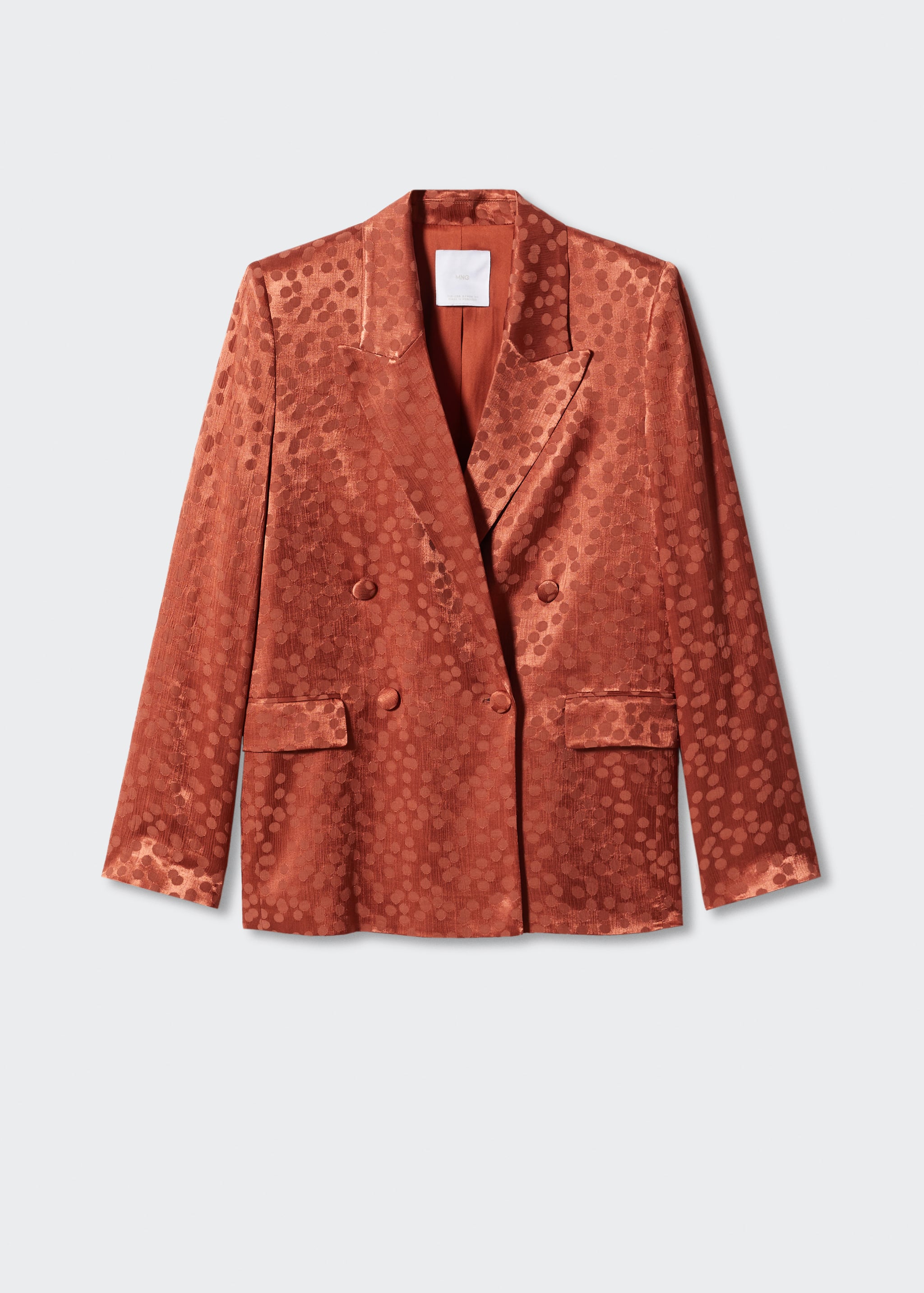 Satin printed blazer - Article without model