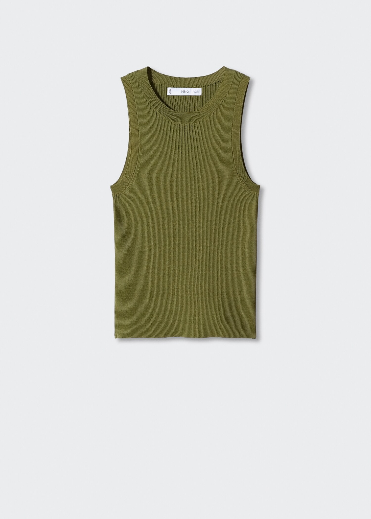 Knitted top with wide straps - Article without model