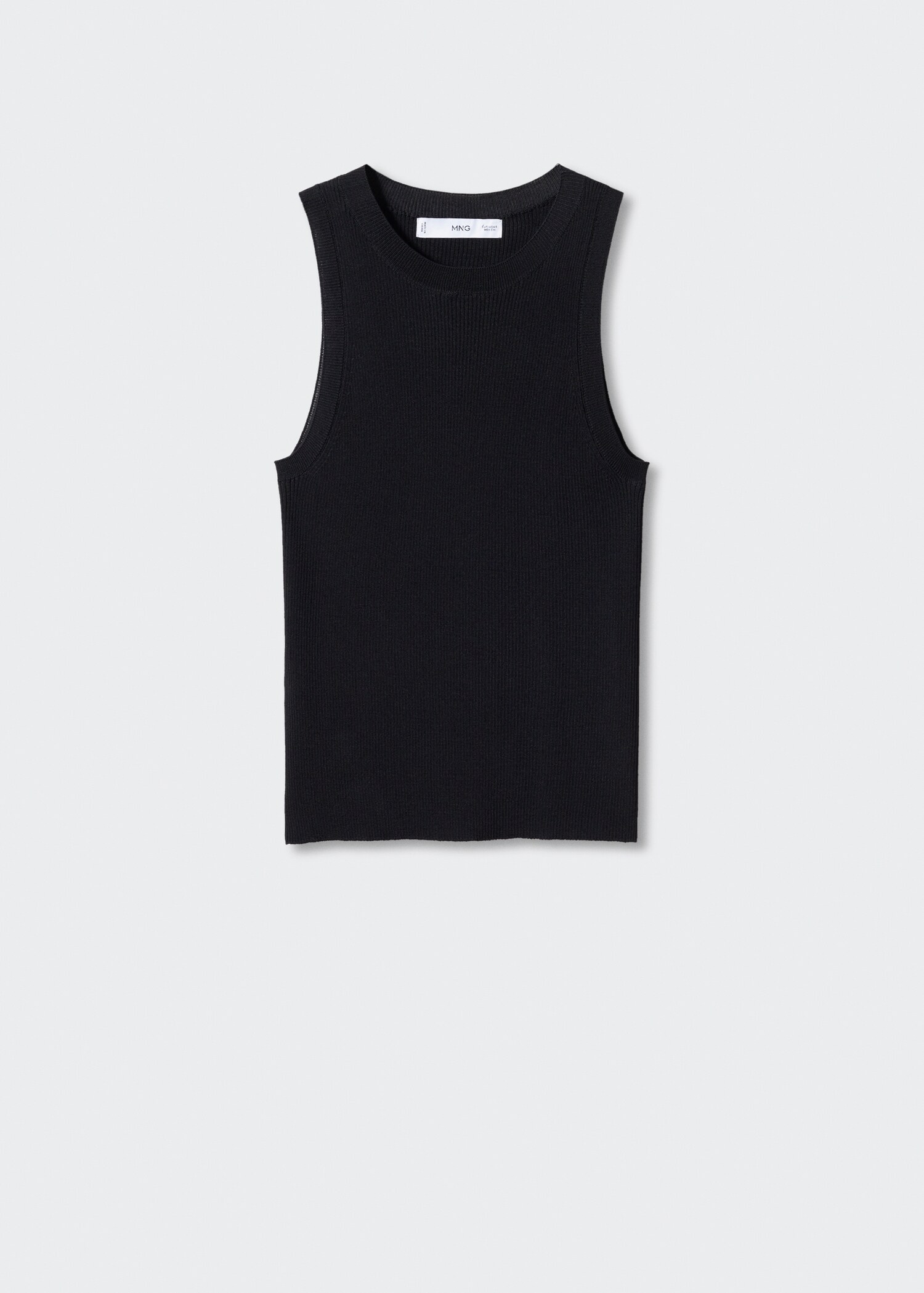 Knitted top with wide straps - Article without model
