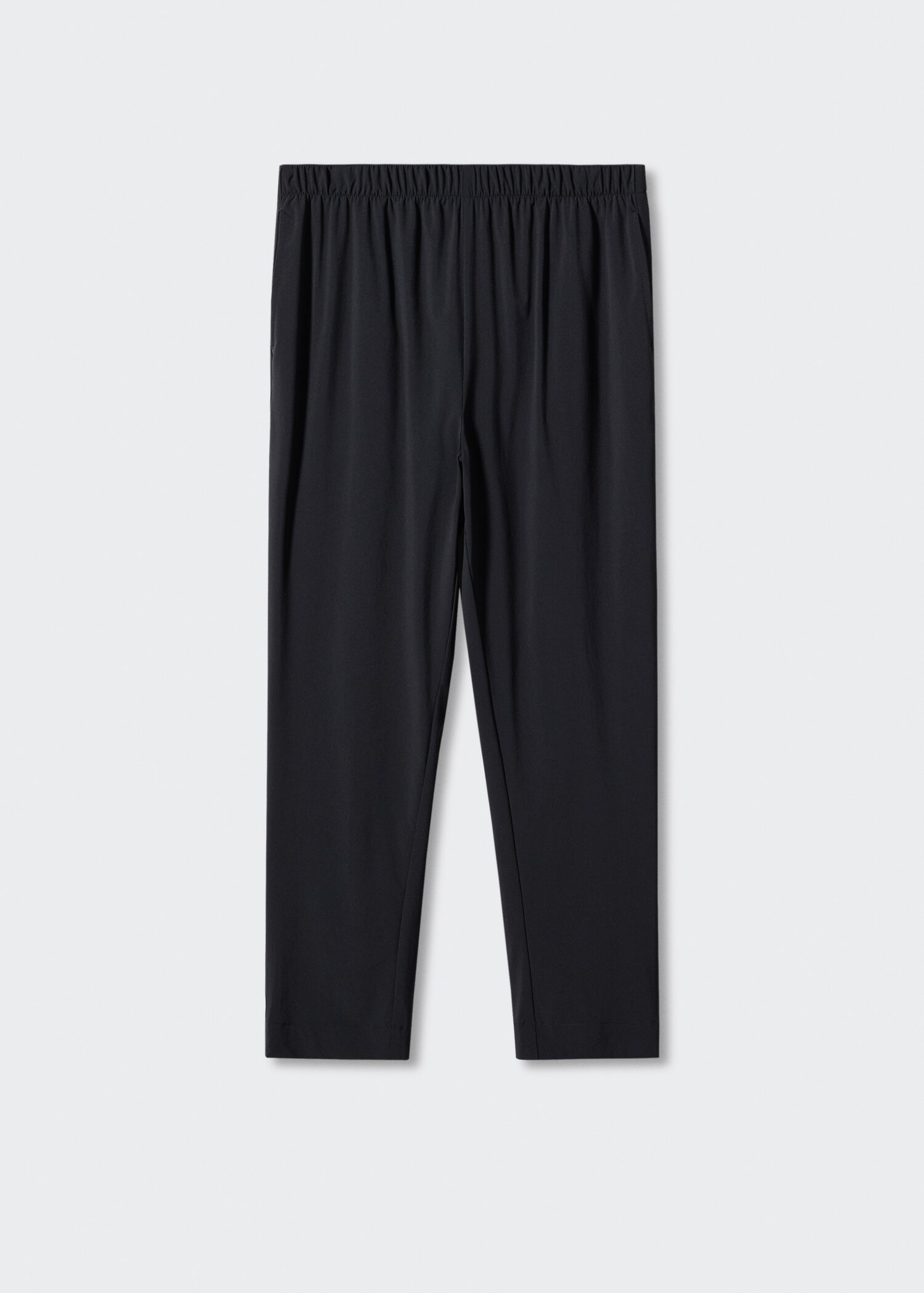 Pantaloni fluizi cu betelie elastică - Articol fără model