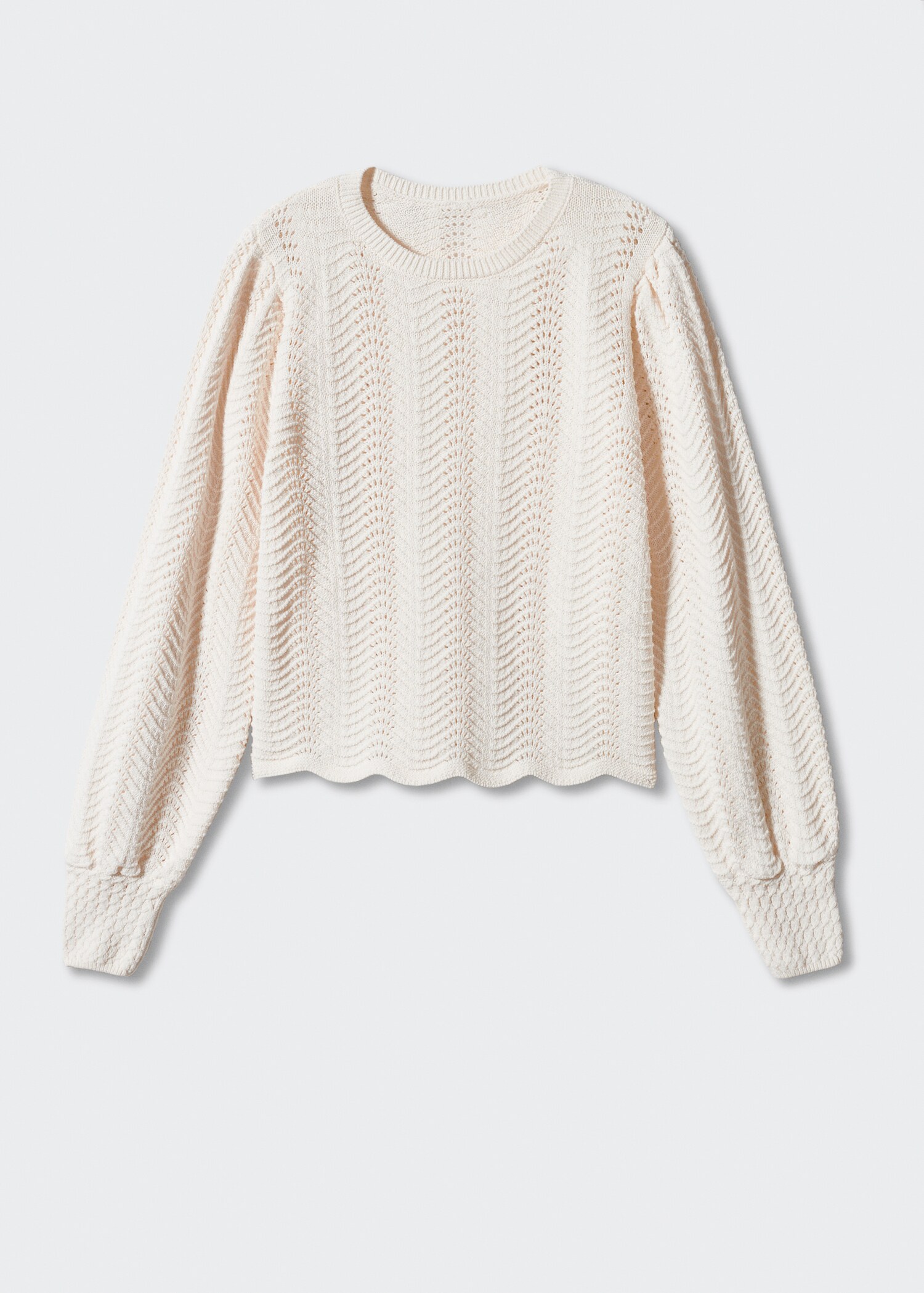 Strickpullover mit Ballonärmel - Artikel ohne Model