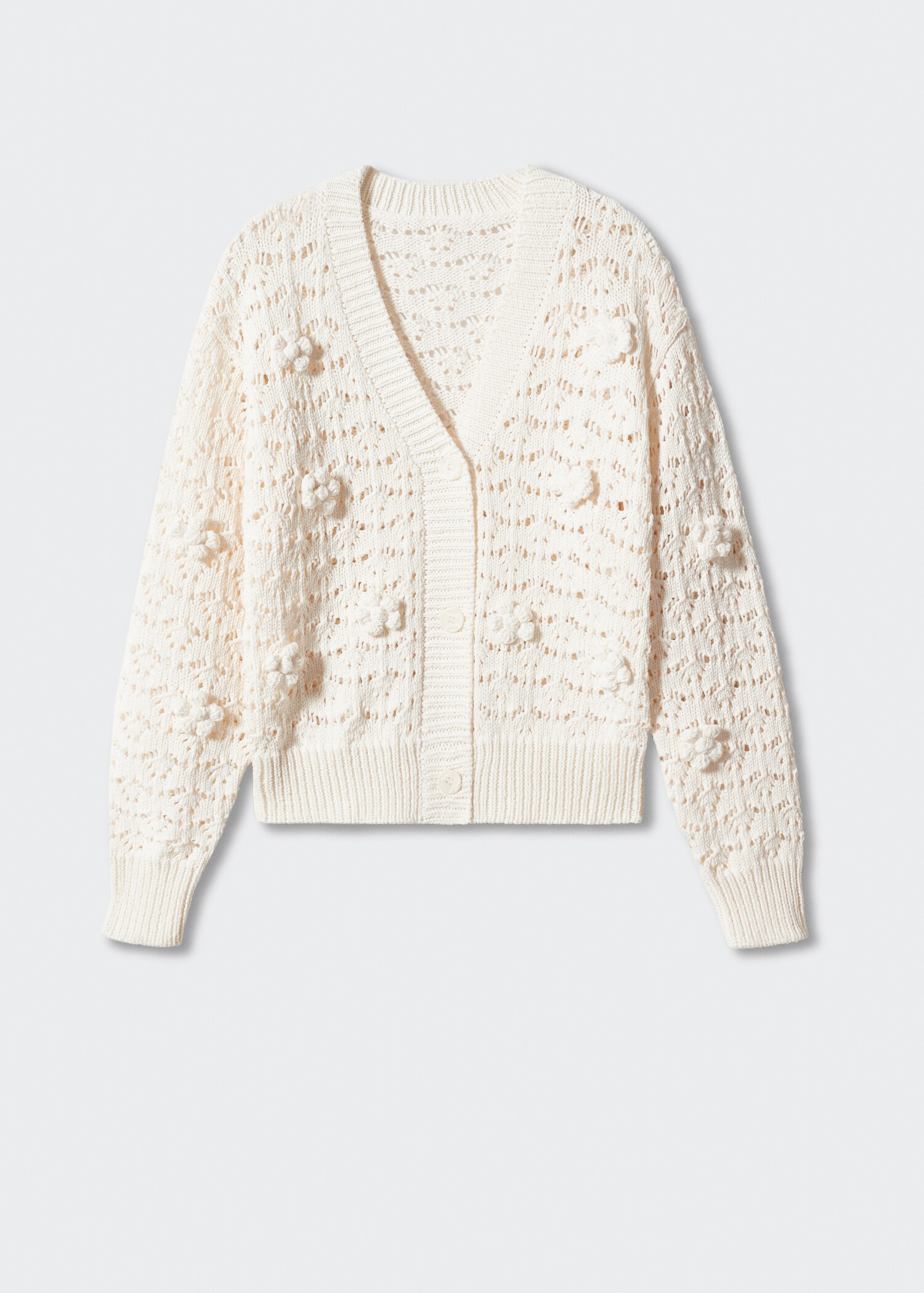 Openwork knit cardigan - Article without model