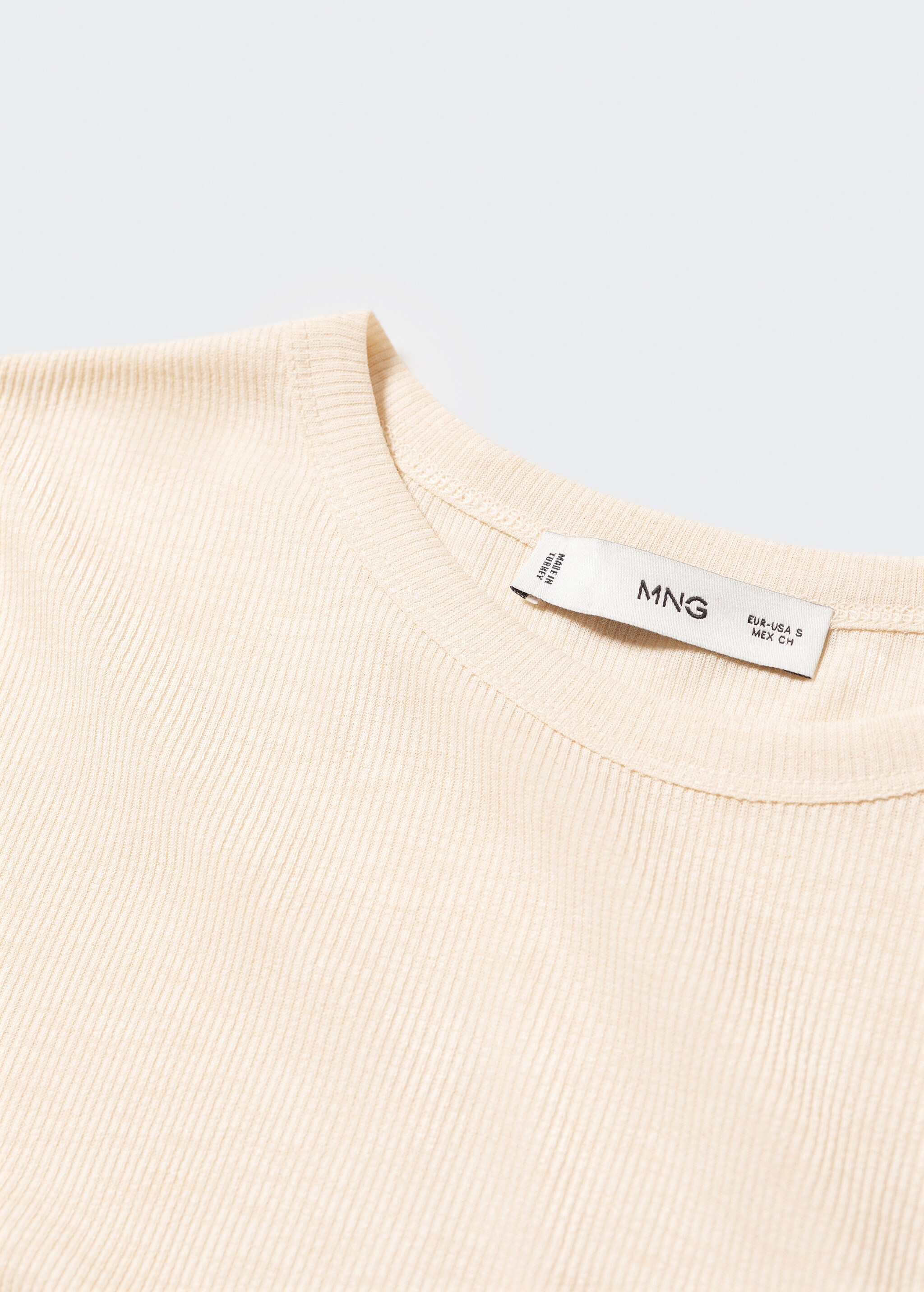 Ribbed  knit t-shirt - Details of the article 8