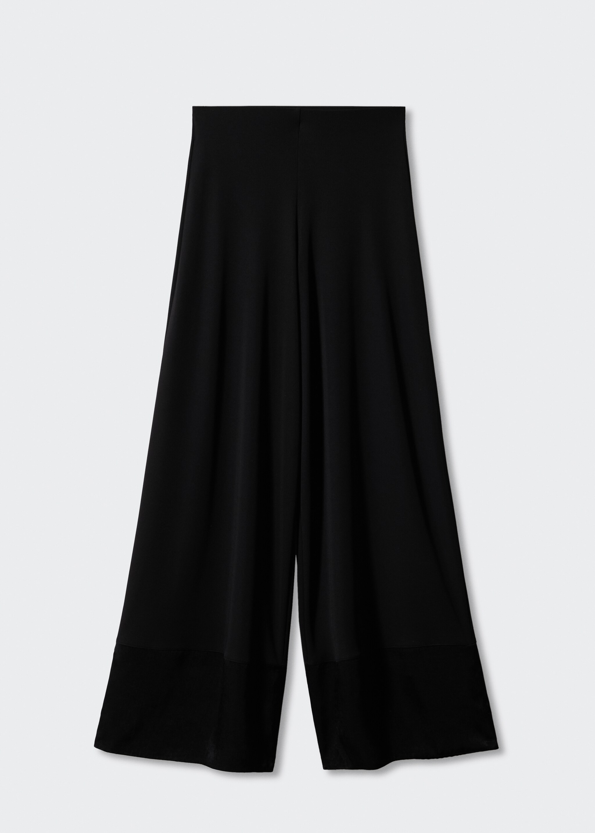 Satin panel palazzo trousers - Article without model