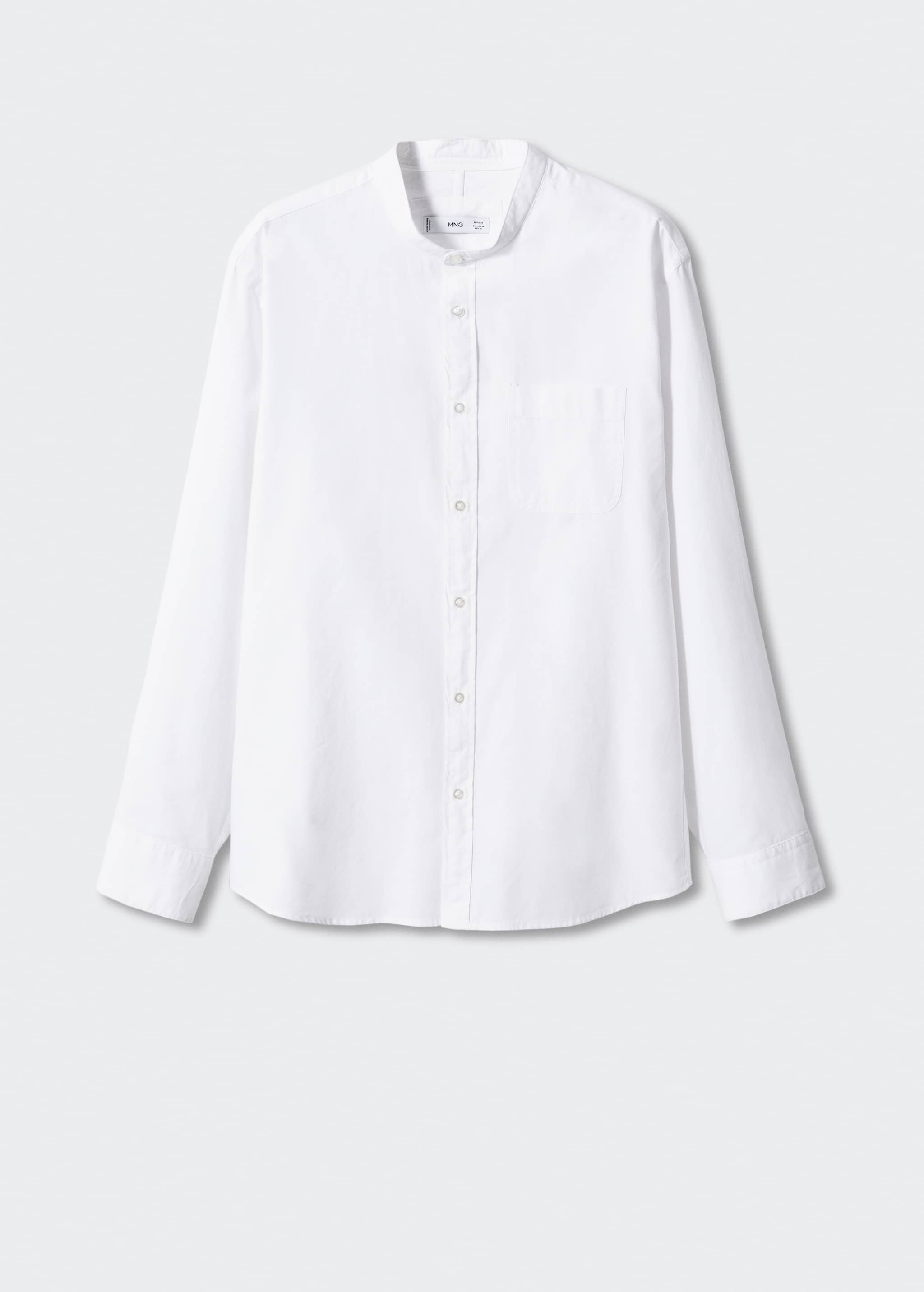 Slim fit Mao collar shirt - Article without model