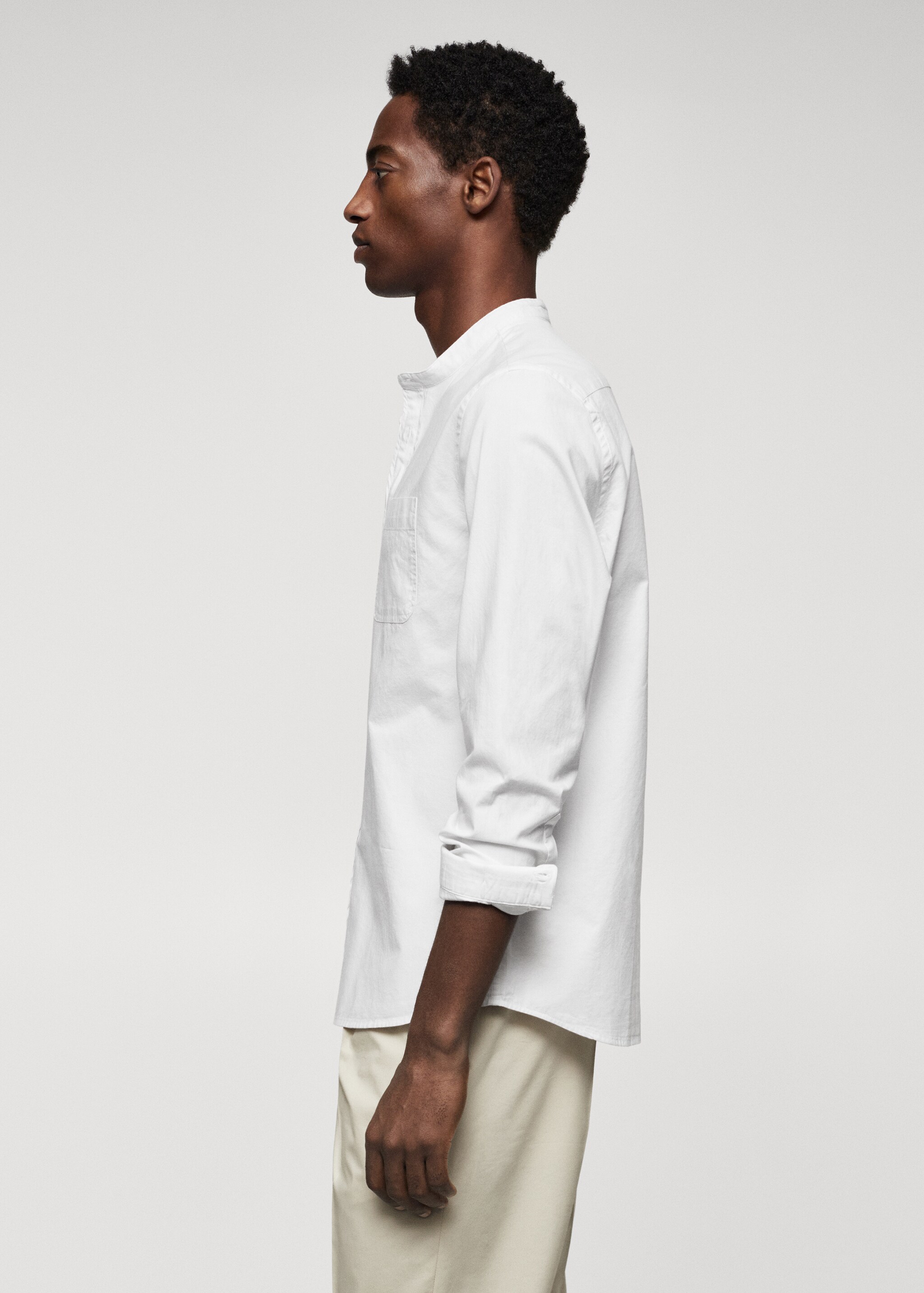 Slim fit Mao collar shirt - Details of the article 6
