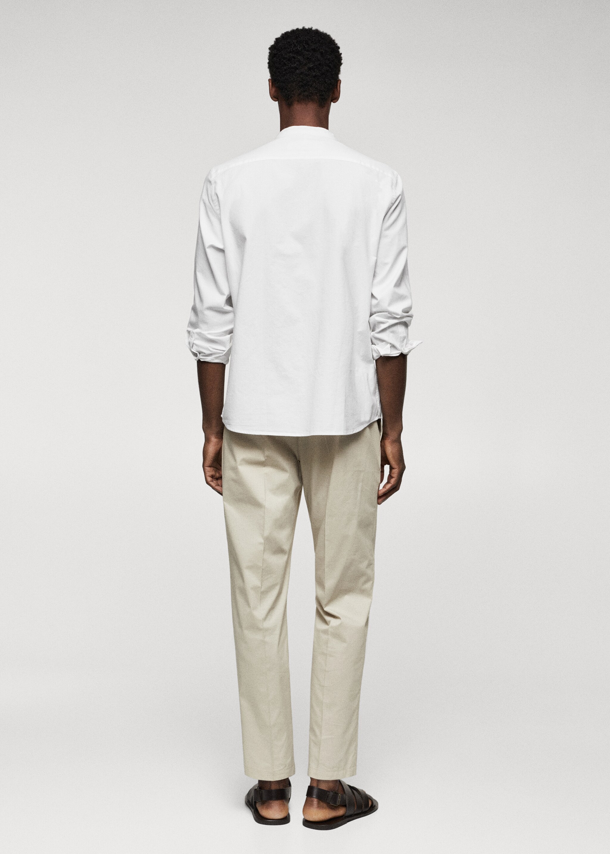 Slim fit Mao collar shirt - Reverse of the article