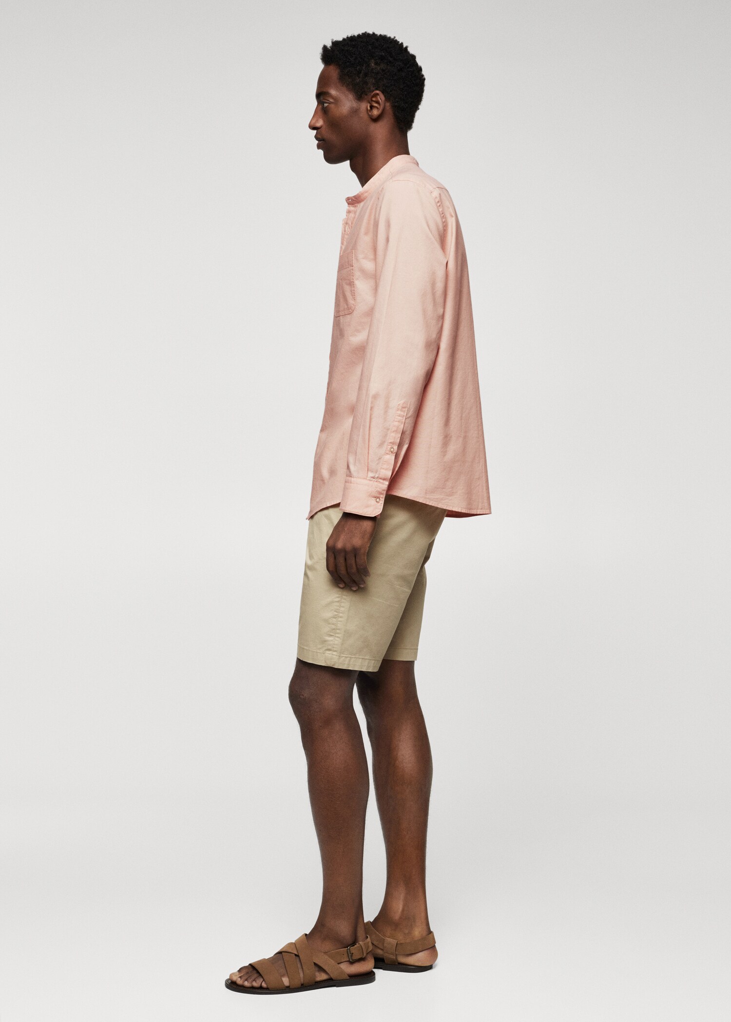 Slim fit Mao collar shirt - Details of the article 6