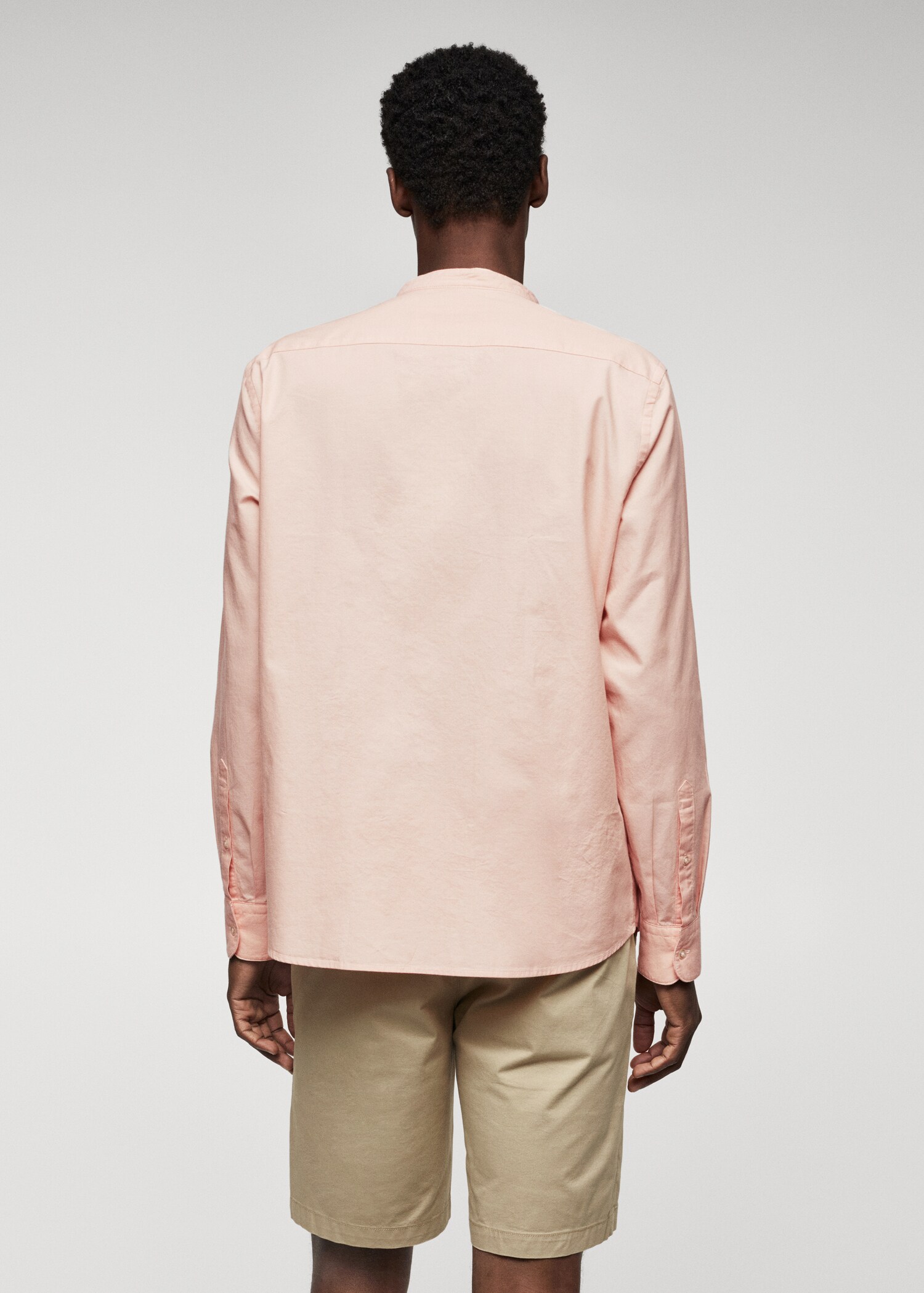 Slim fit Mao collar shirt - Reverse of the article