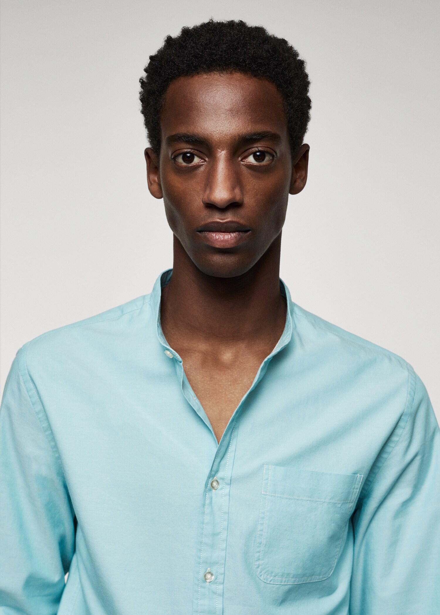 Slim Fit-Hemd mit Stehkragen - Detail des Artikels 1