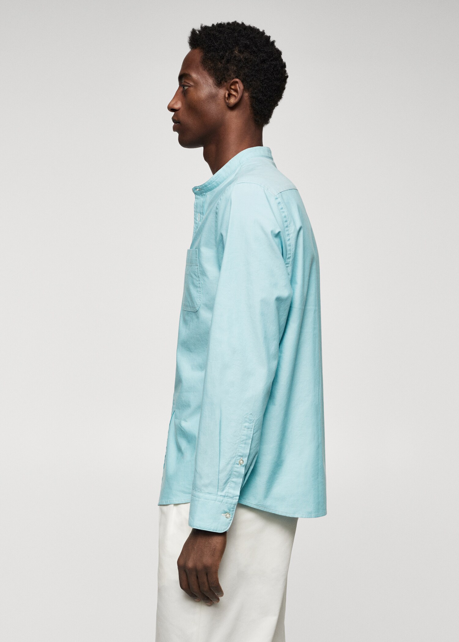 Slim Fit-Hemd mit Stehkragen - Detail des Artikels 6