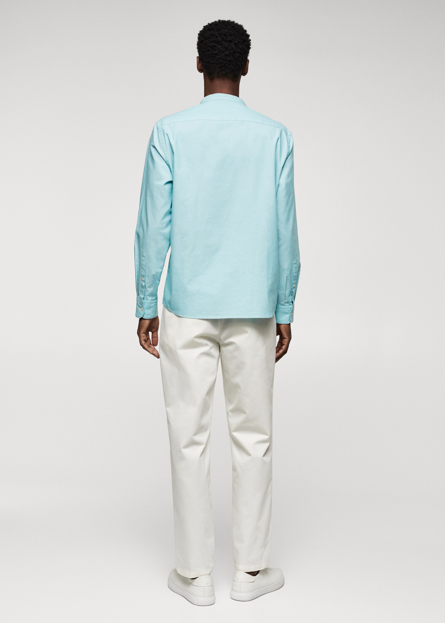 Slim fit Mao collar shirt - Reverse of the article