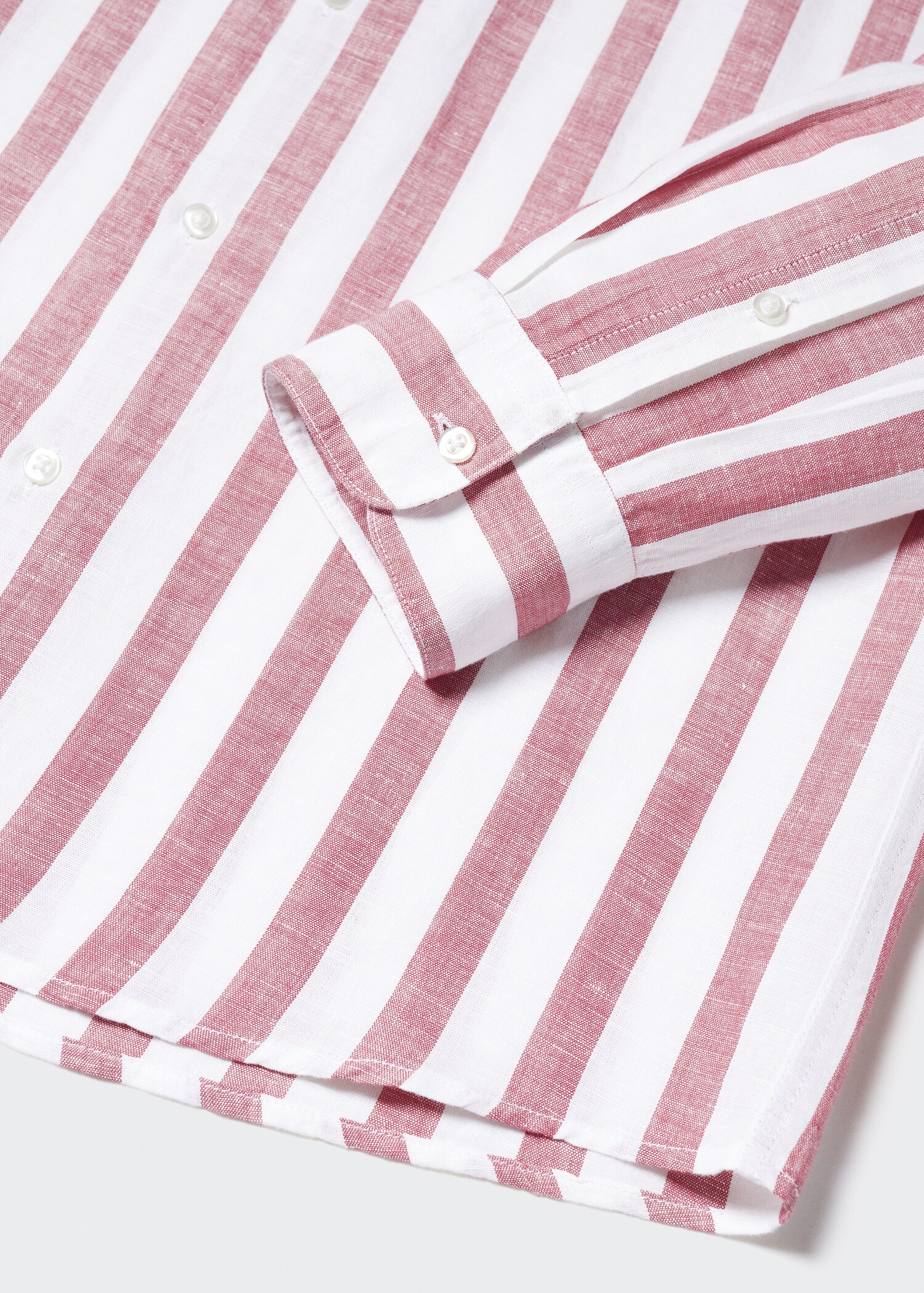 Camisa regular fit lino rayas  - Detalle del artículo 8