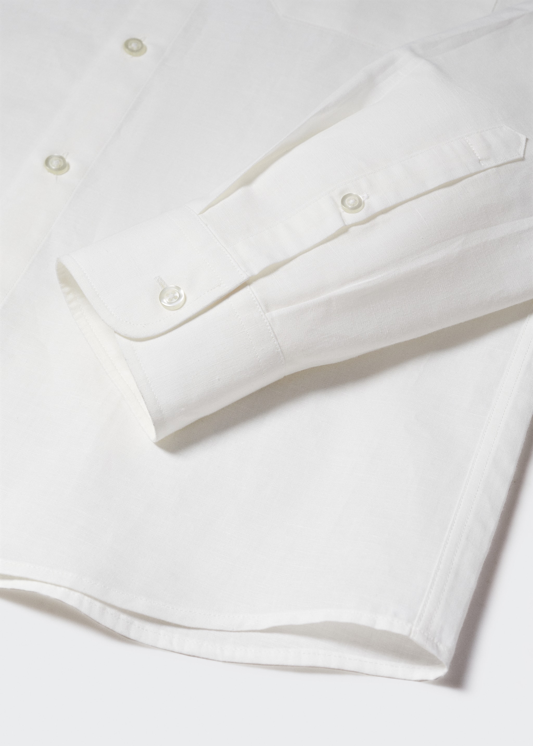 Regular-fit pocket linen shirt - Details of the article 8