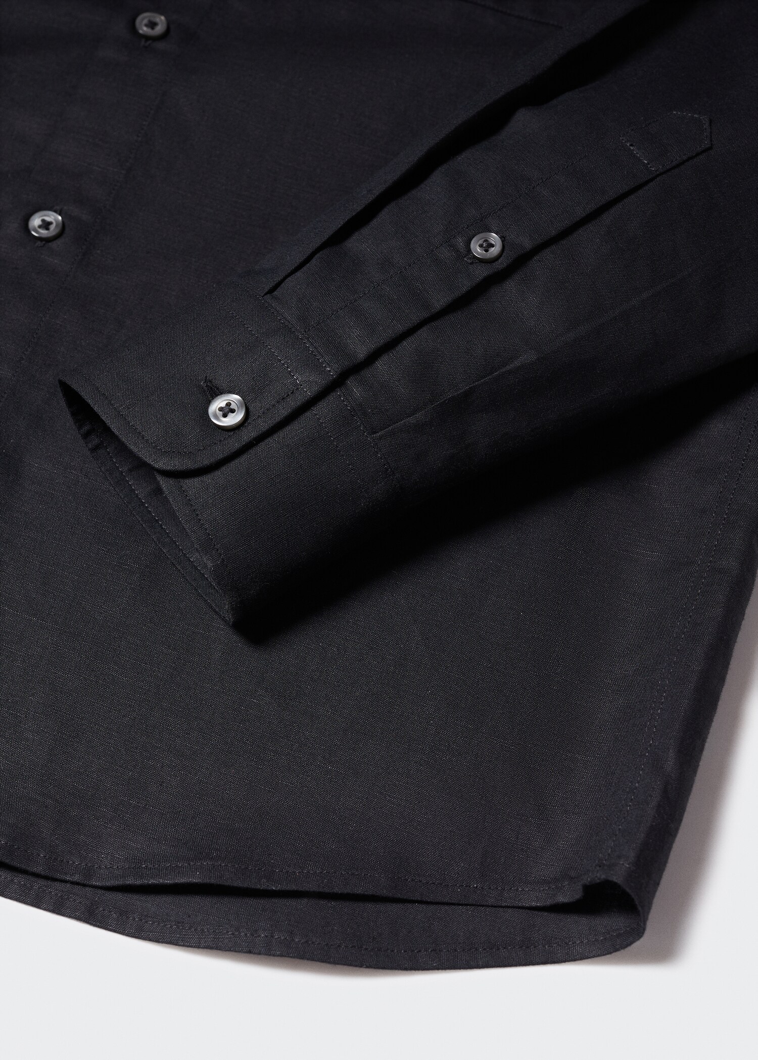 Regular-fit pocket linen shirt - Details of the article 8