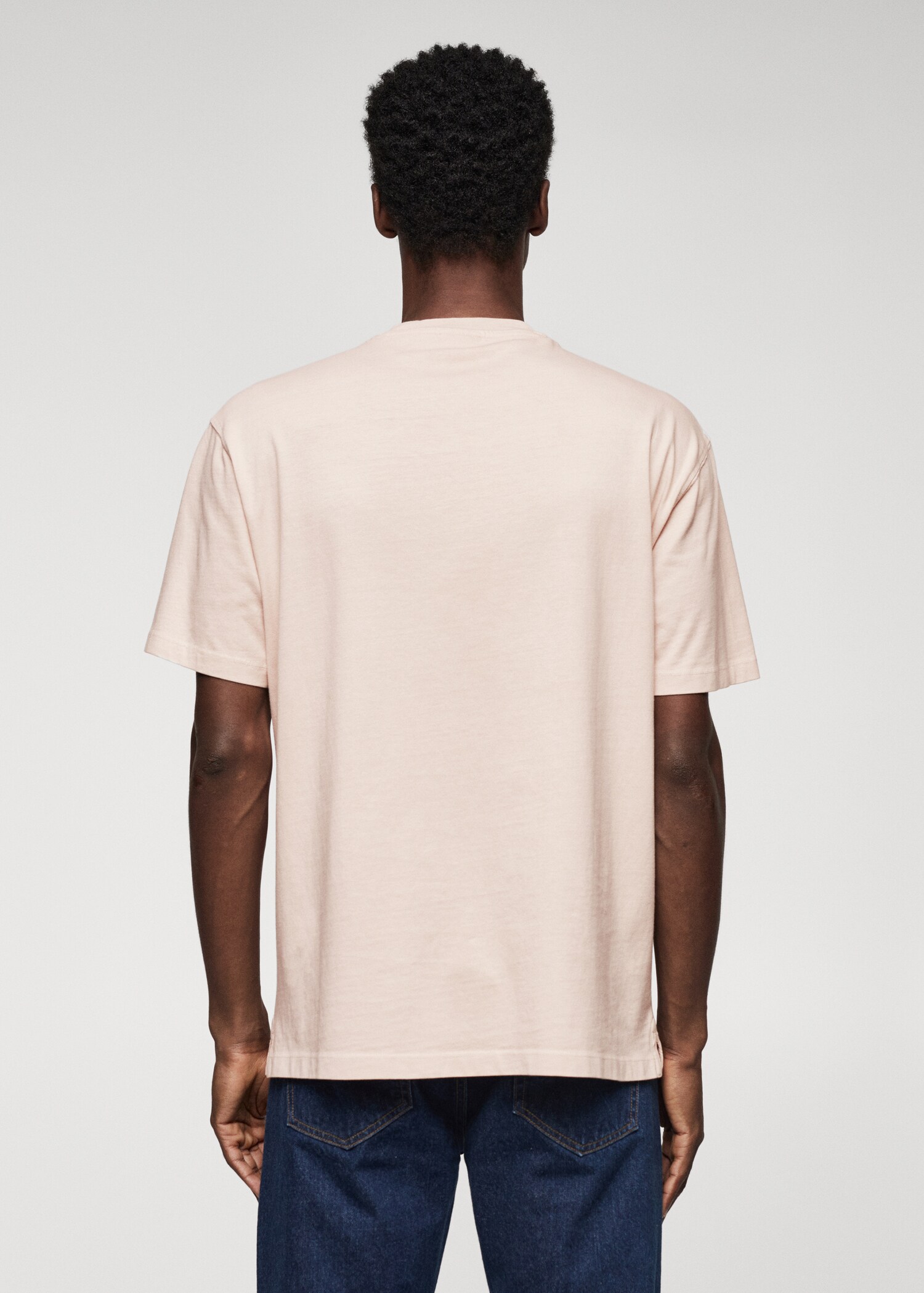 100% cotton relaxed-fit t-shirt - Reverse of the article